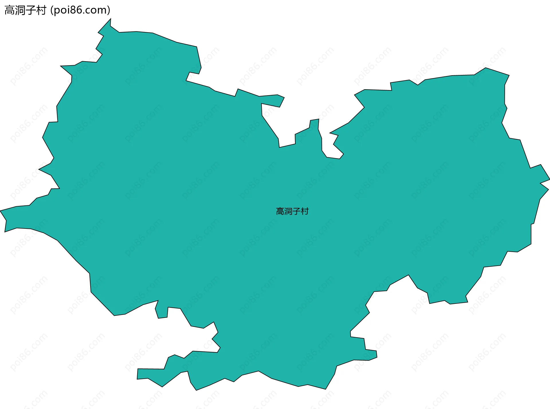 高洞子村边界地图
