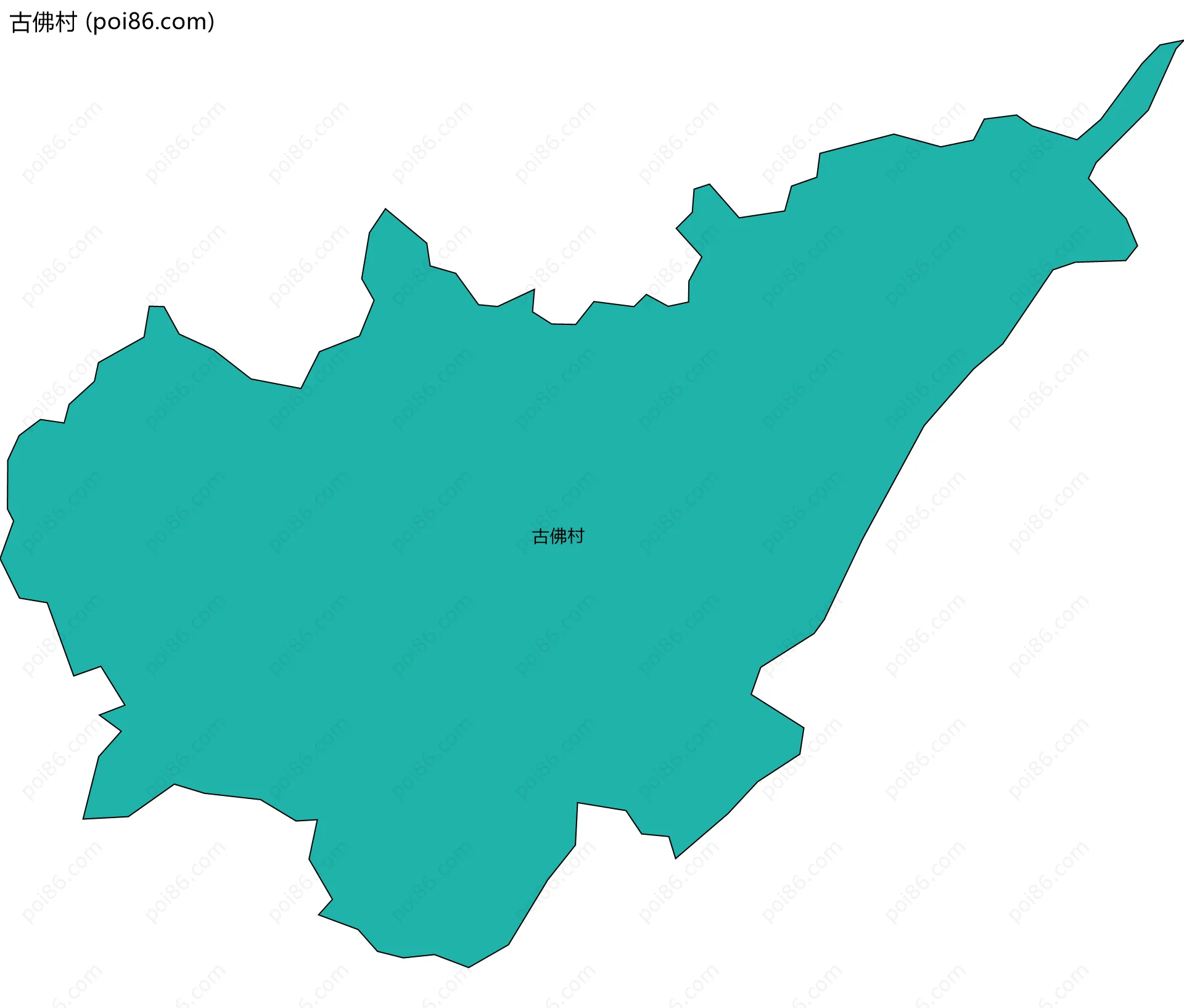 古佛村边界地图