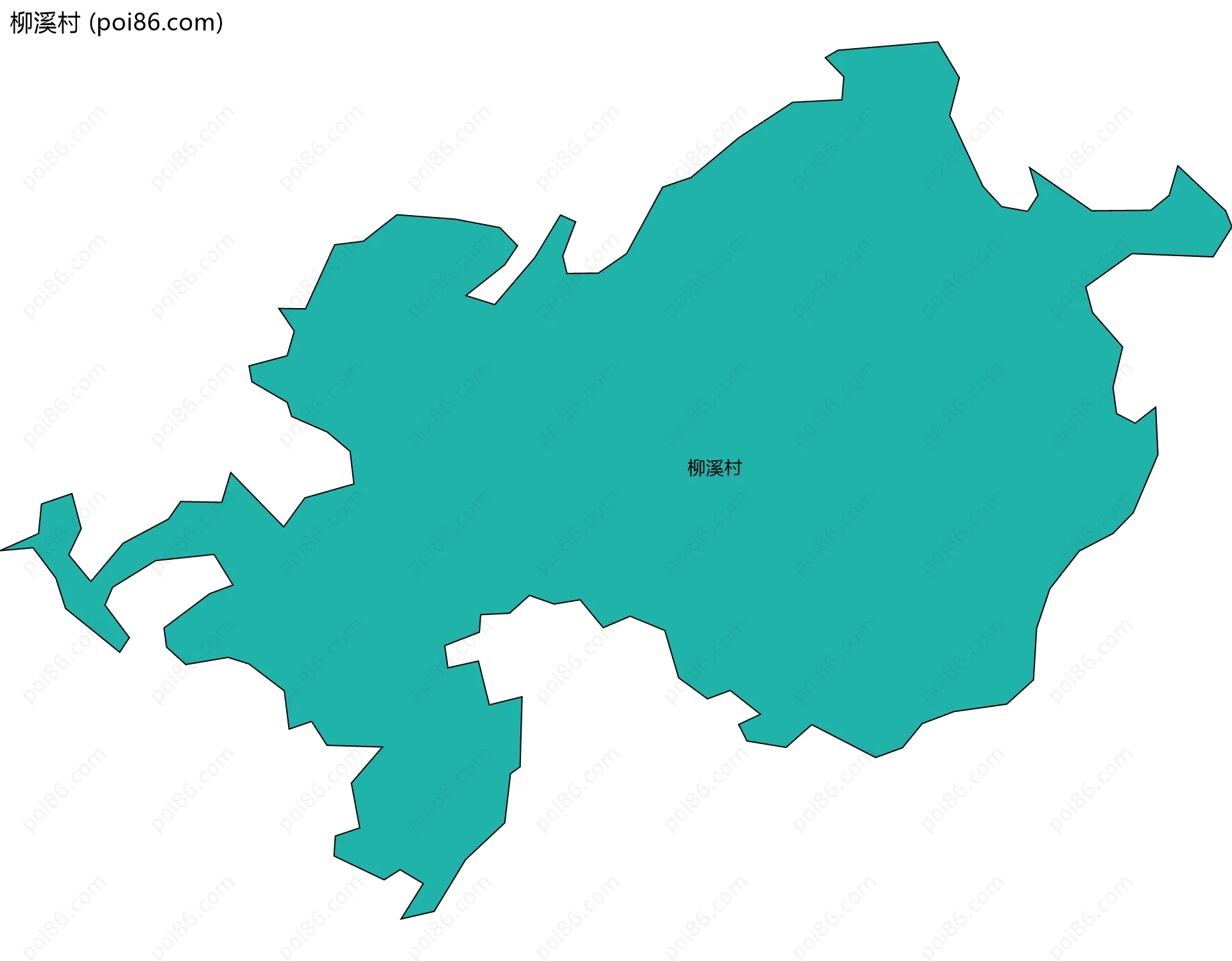 柳溪村边界地图