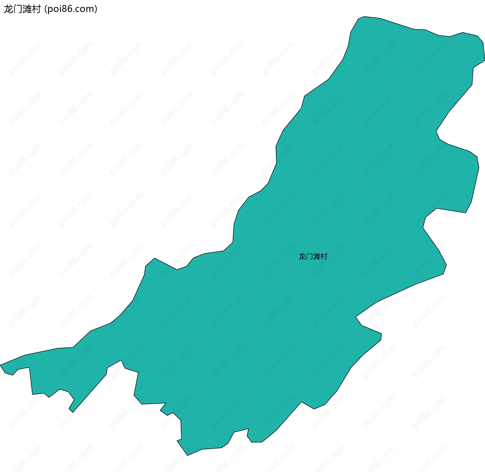龙门滩村边界地图