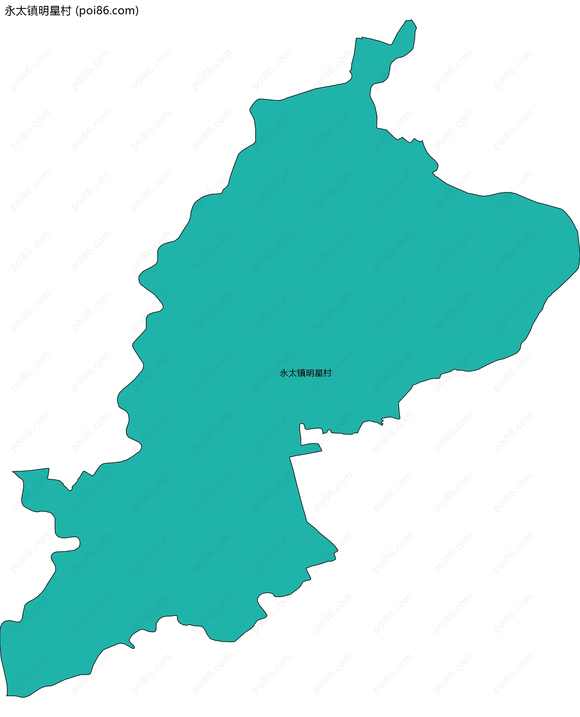 永太镇明星村边界地图
