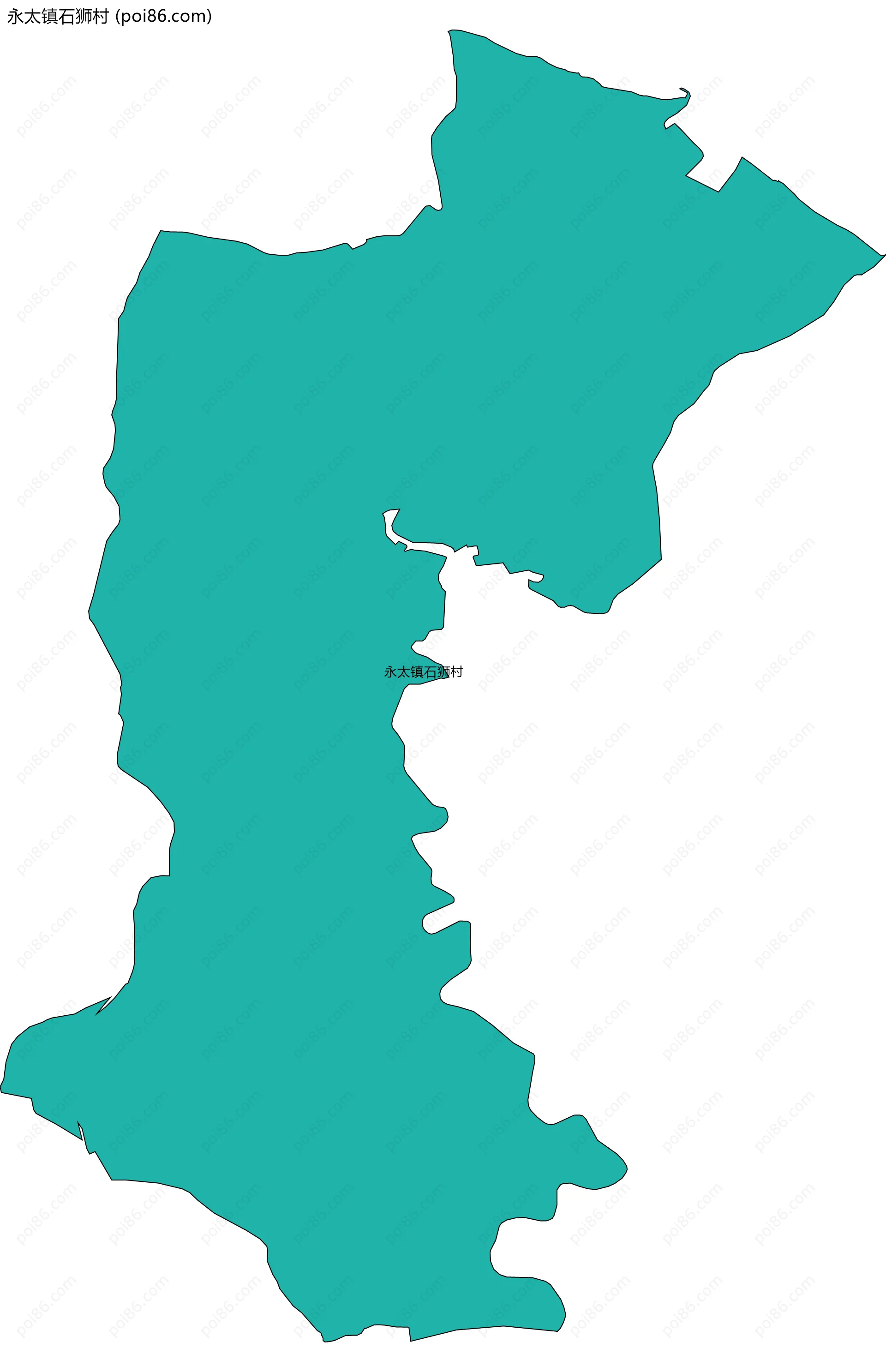 永太镇石狮村边界地图