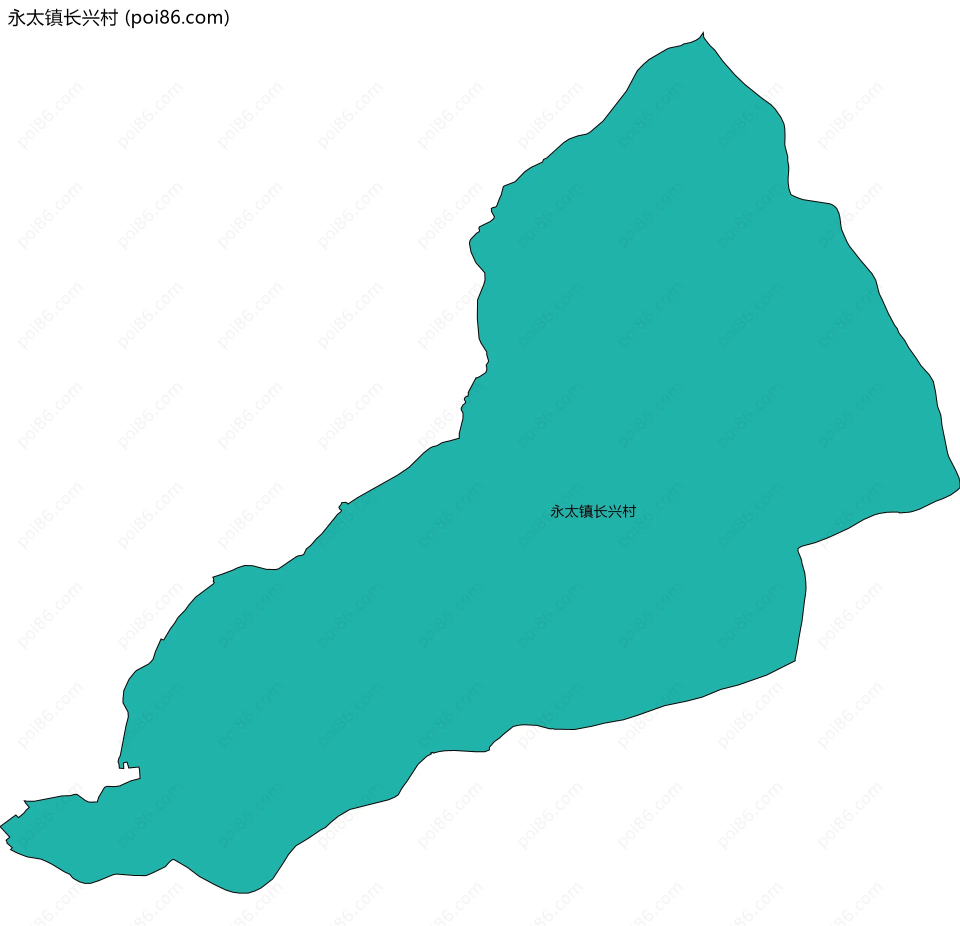 永太镇长兴村边界地图