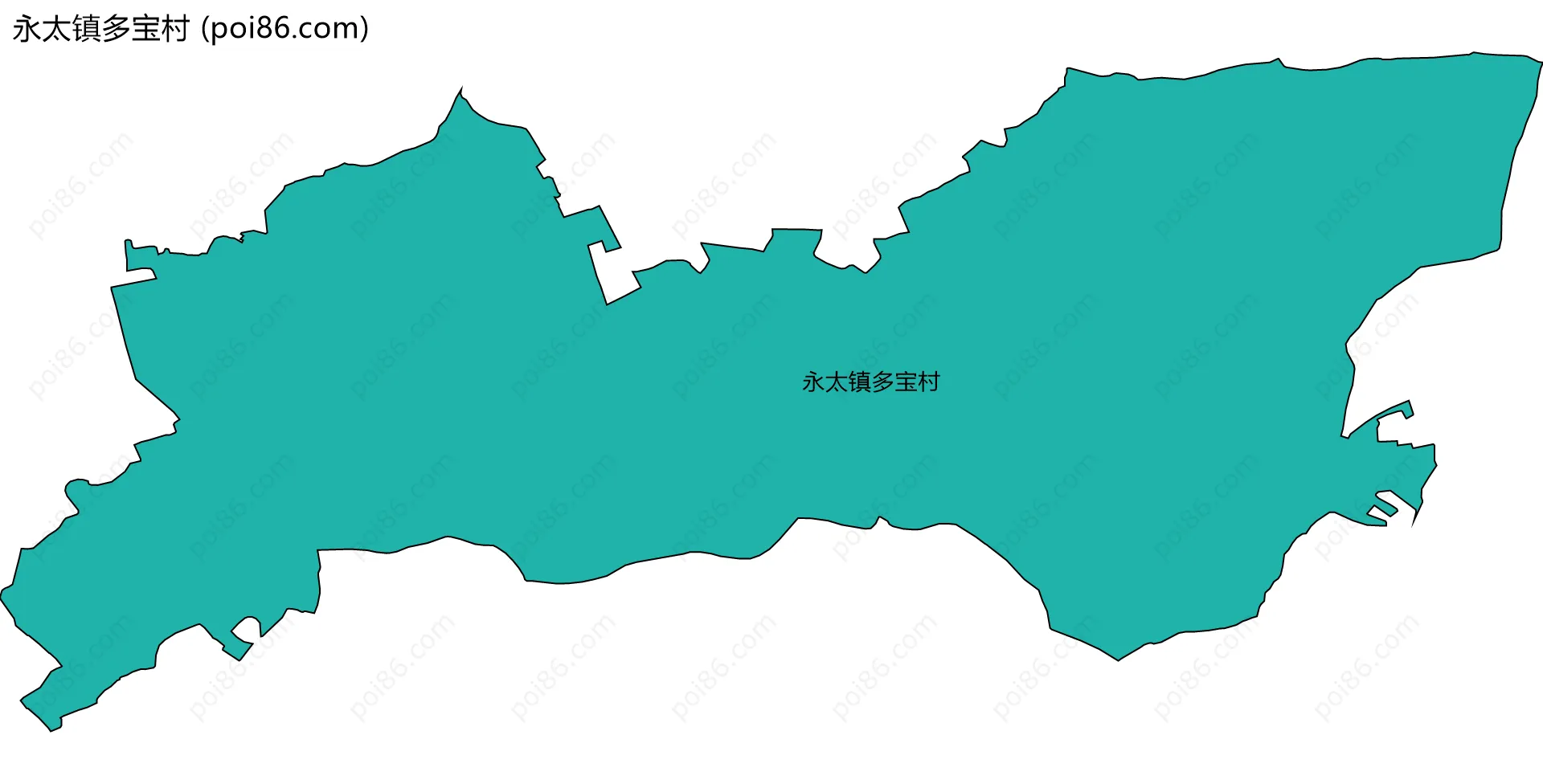 永太镇多宝村边界地图