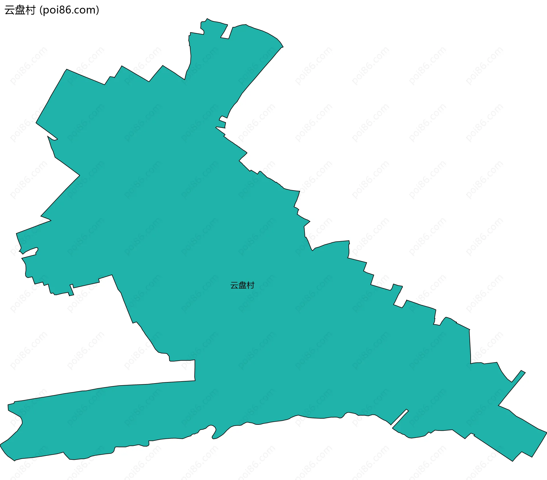 云盘村边界地图