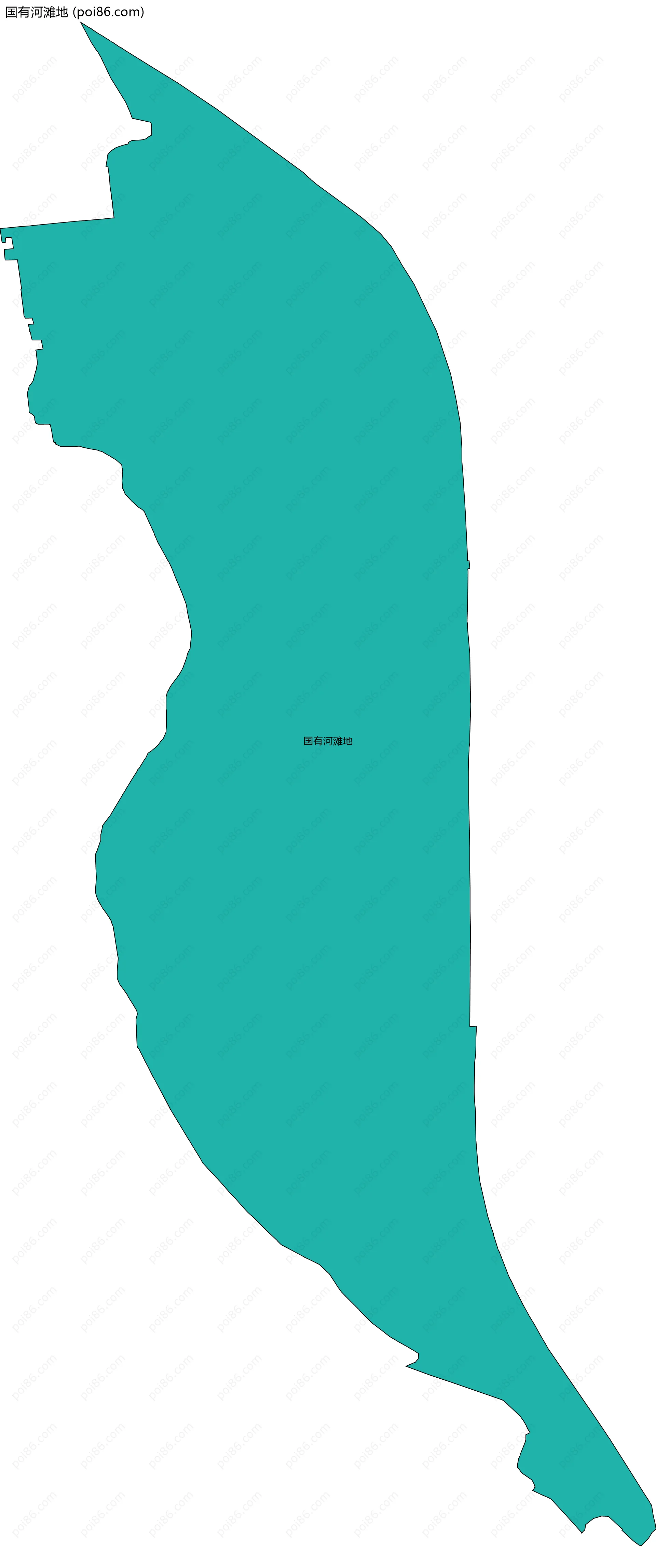 国有河滩地边界地图