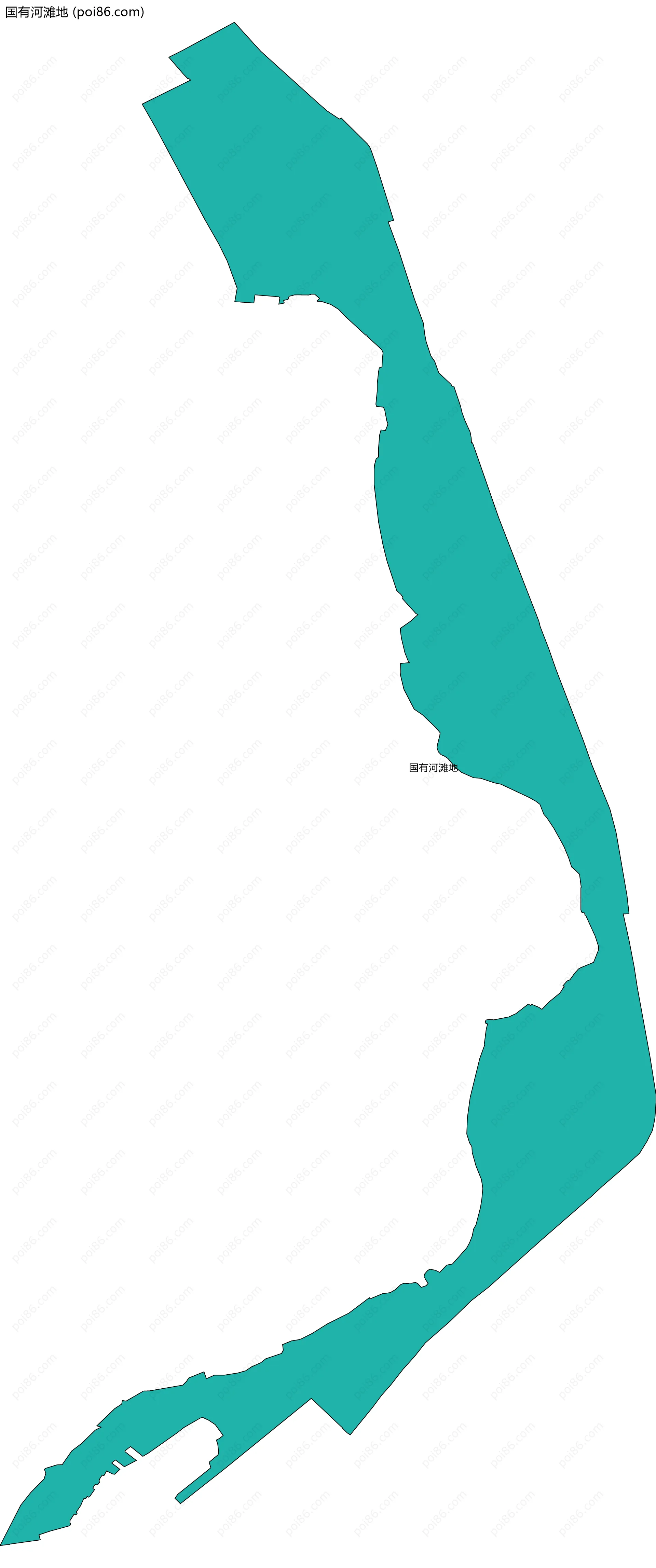 国有河滩地边界地图