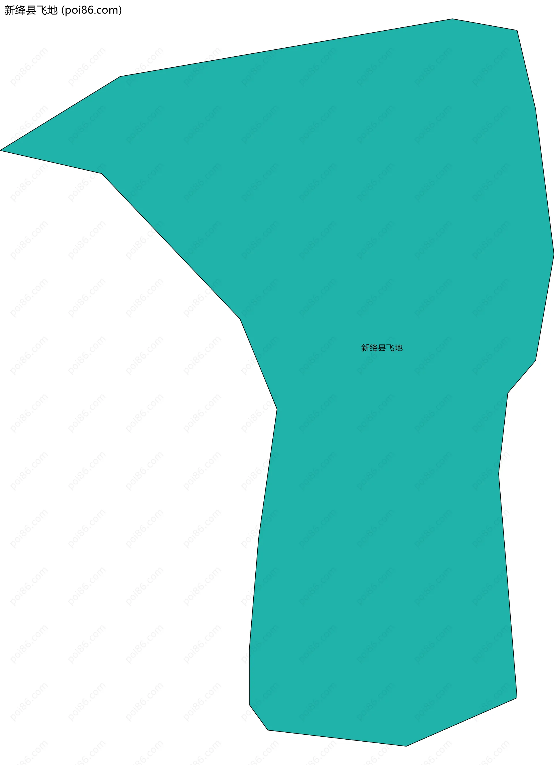 新绛县飞地边界地图