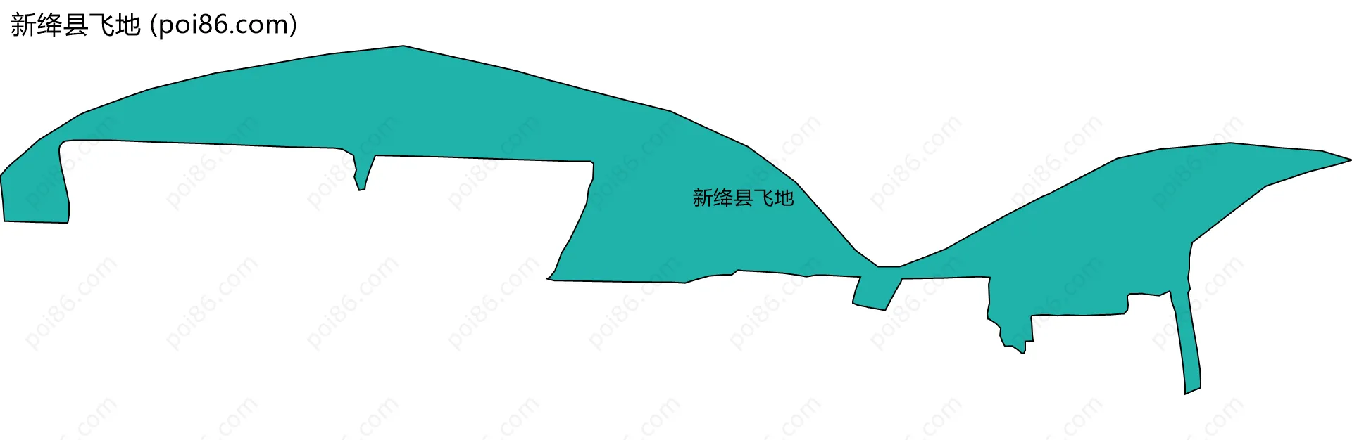 新绛县飞地边界地图