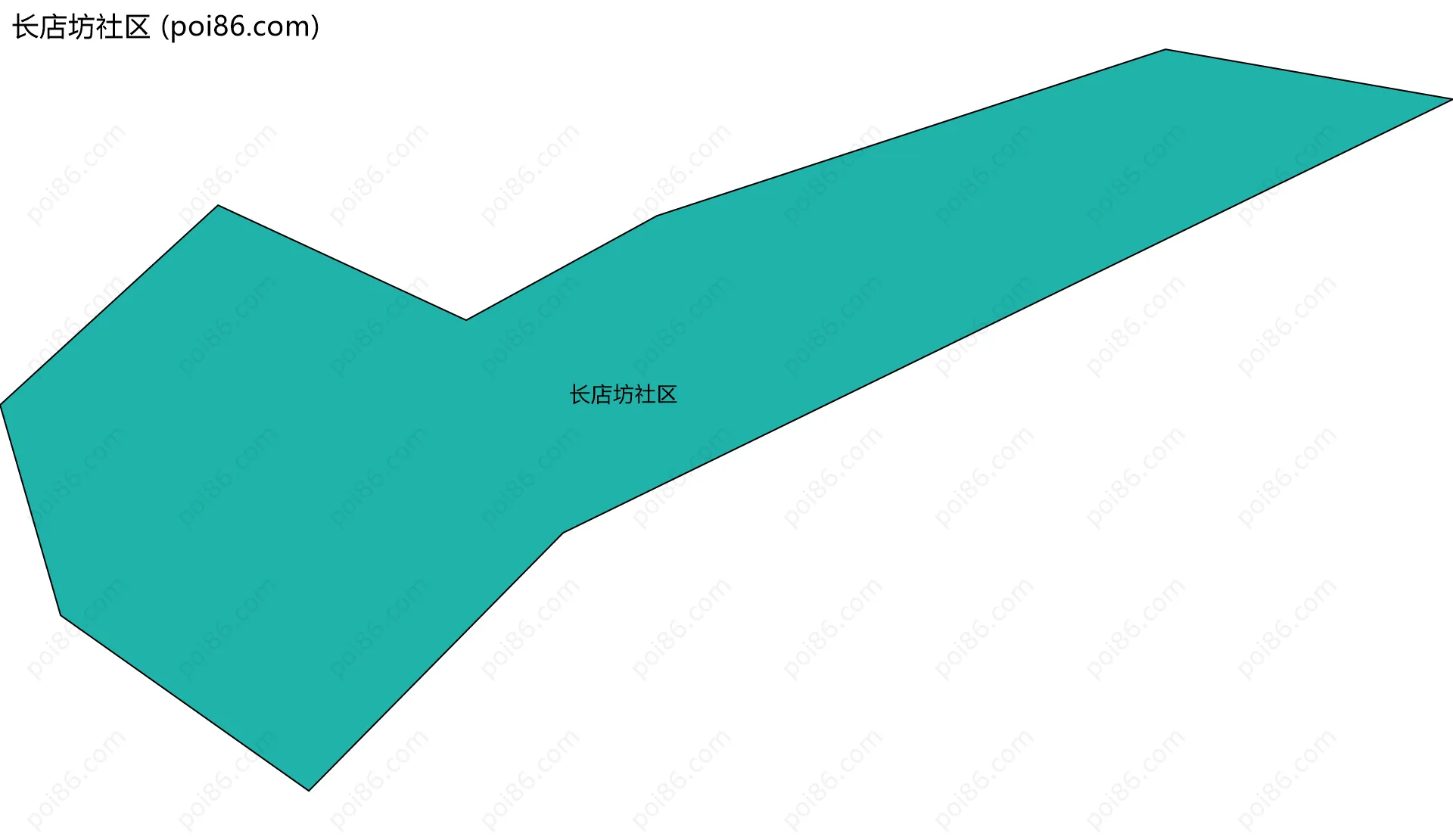 长店坊社区边界地图
