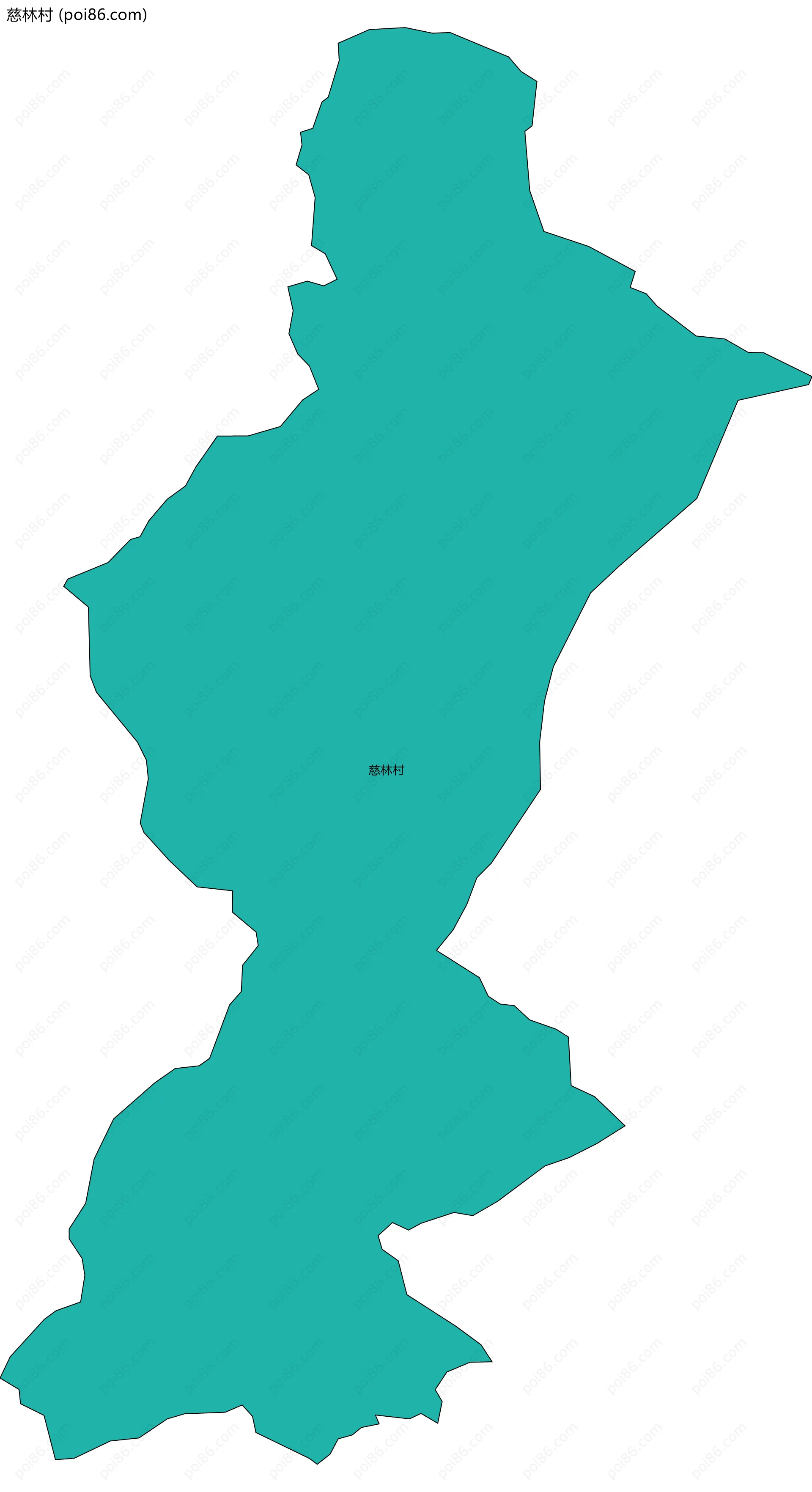 慈林村边界地图