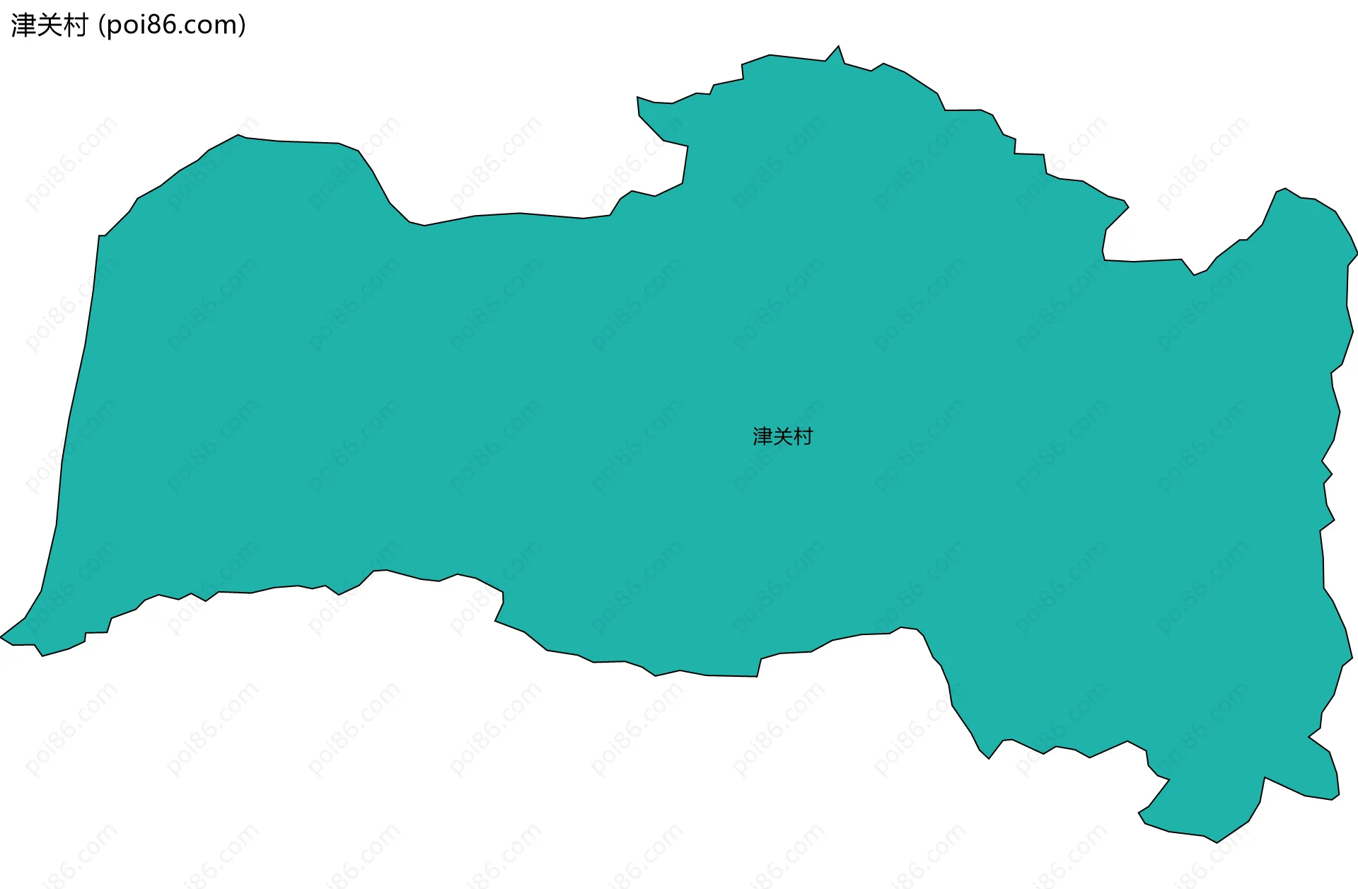 津关村边界地图