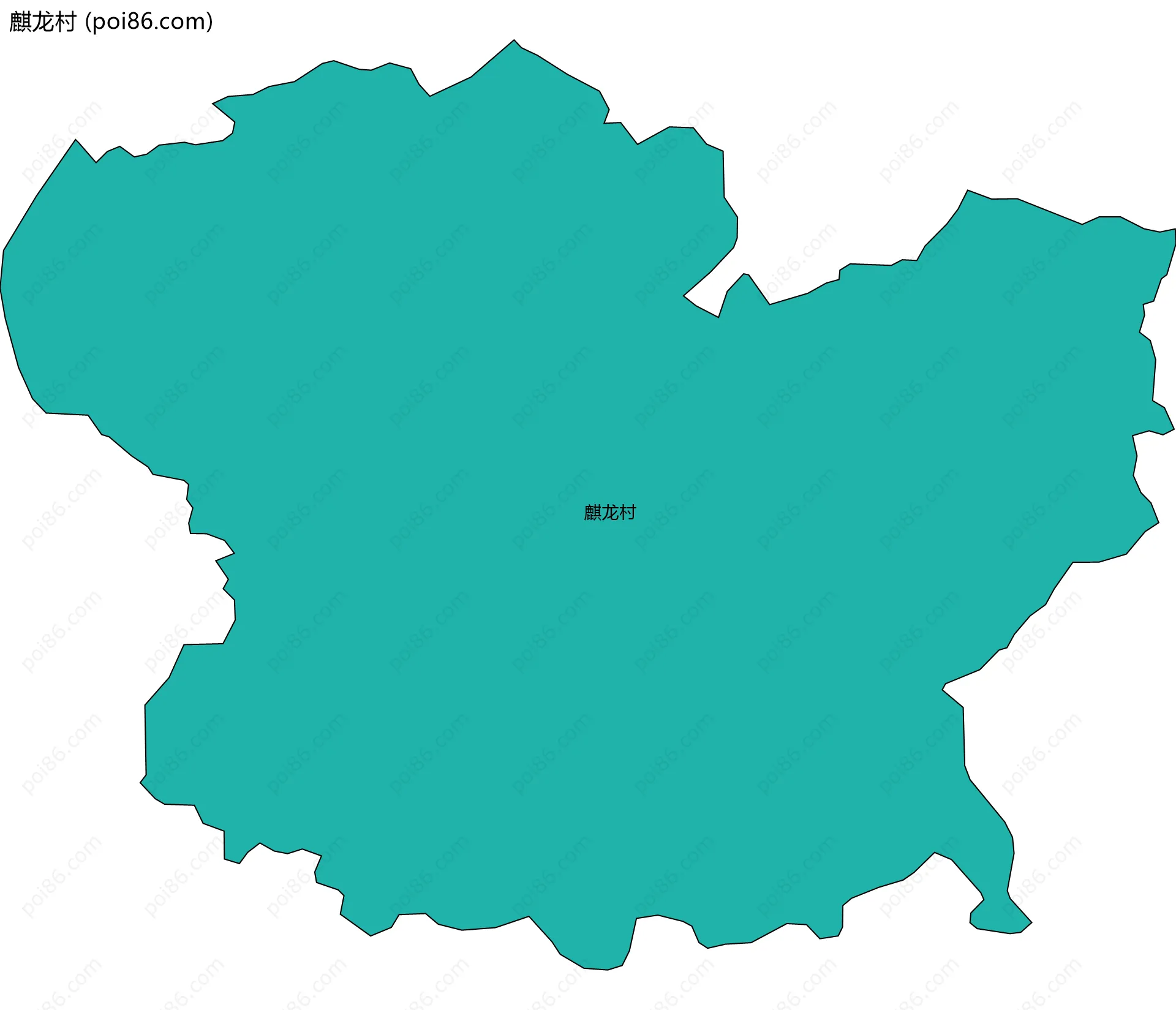 麒龙村边界地图