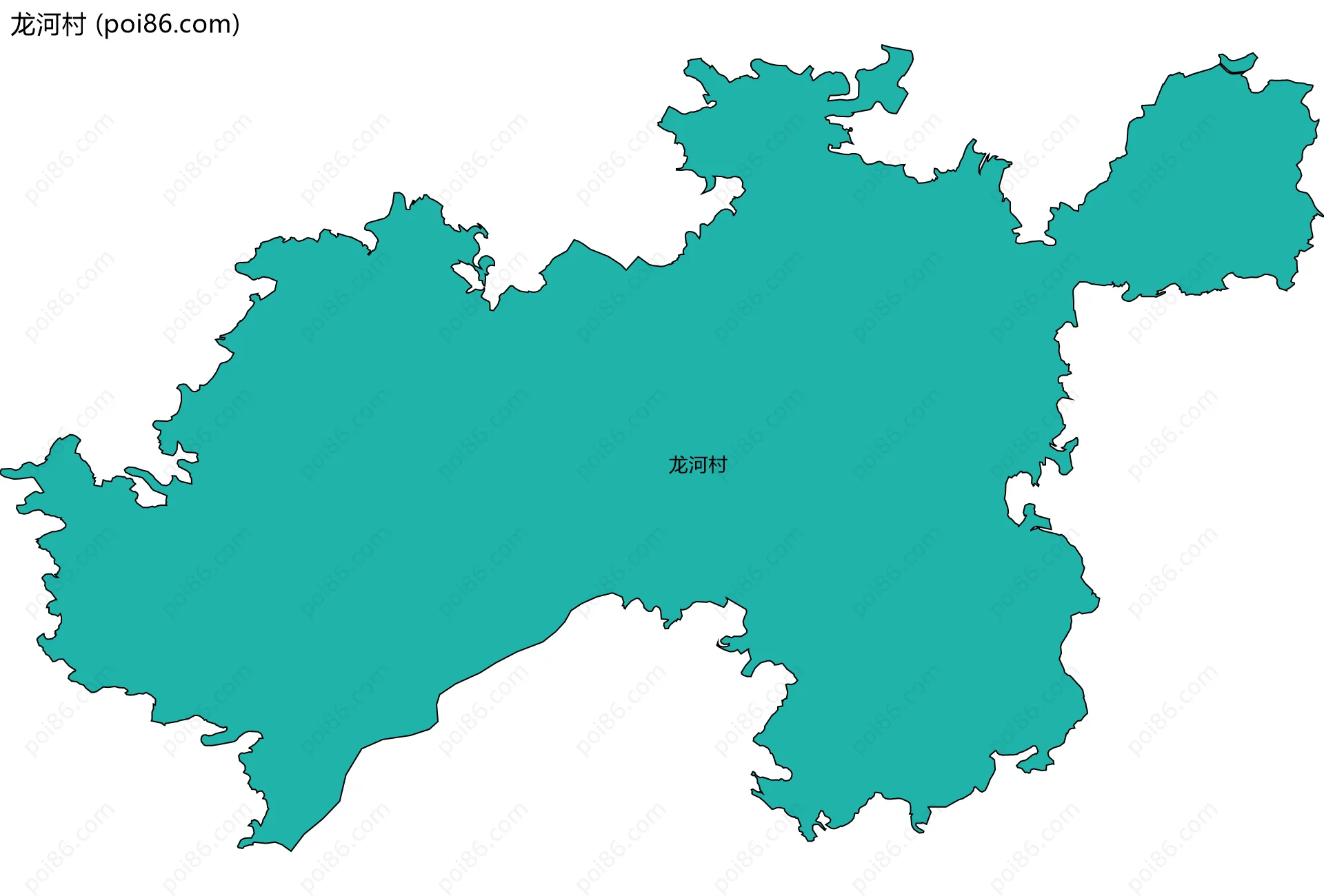 龙河村边界地图