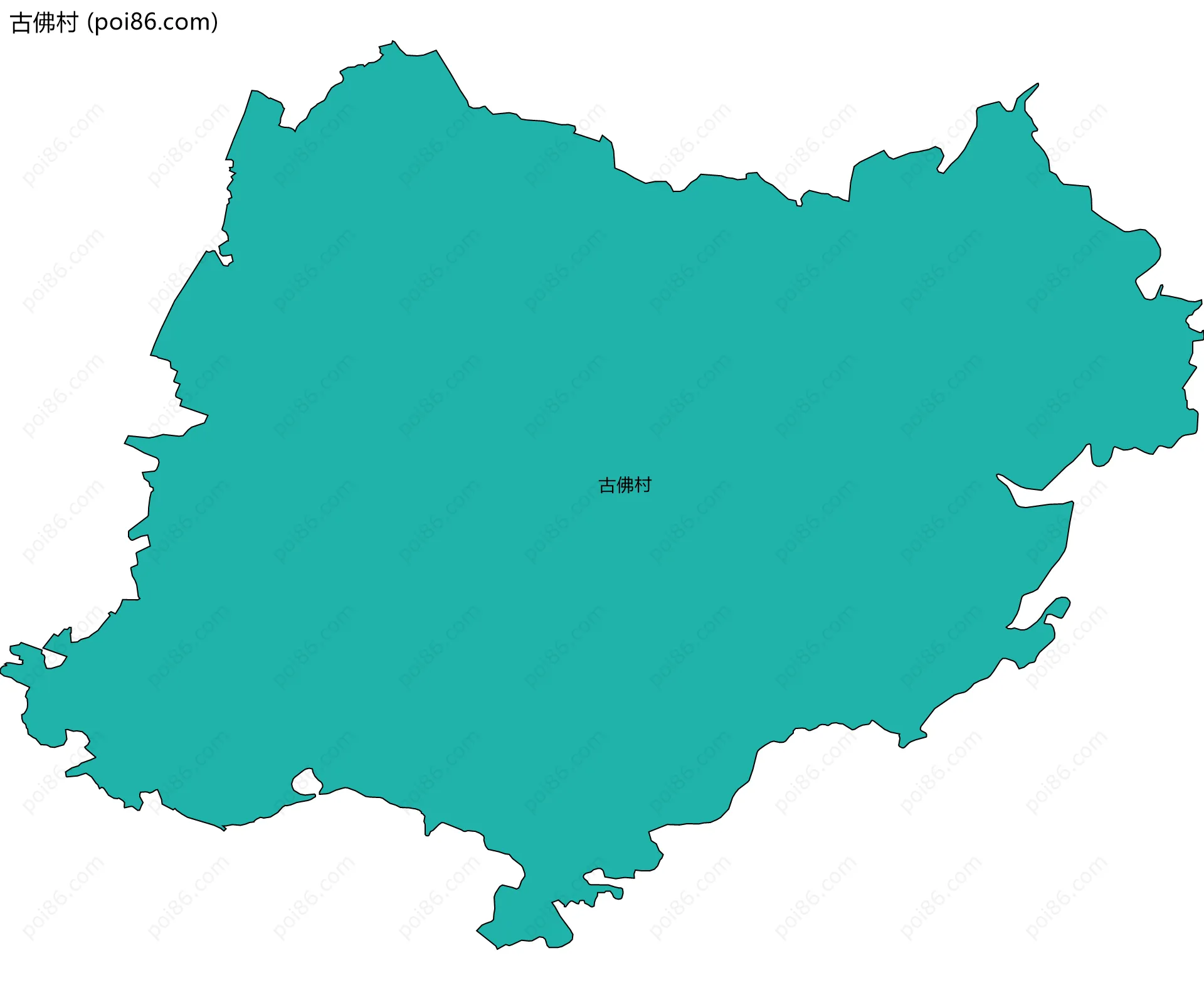 古佛村边界地图