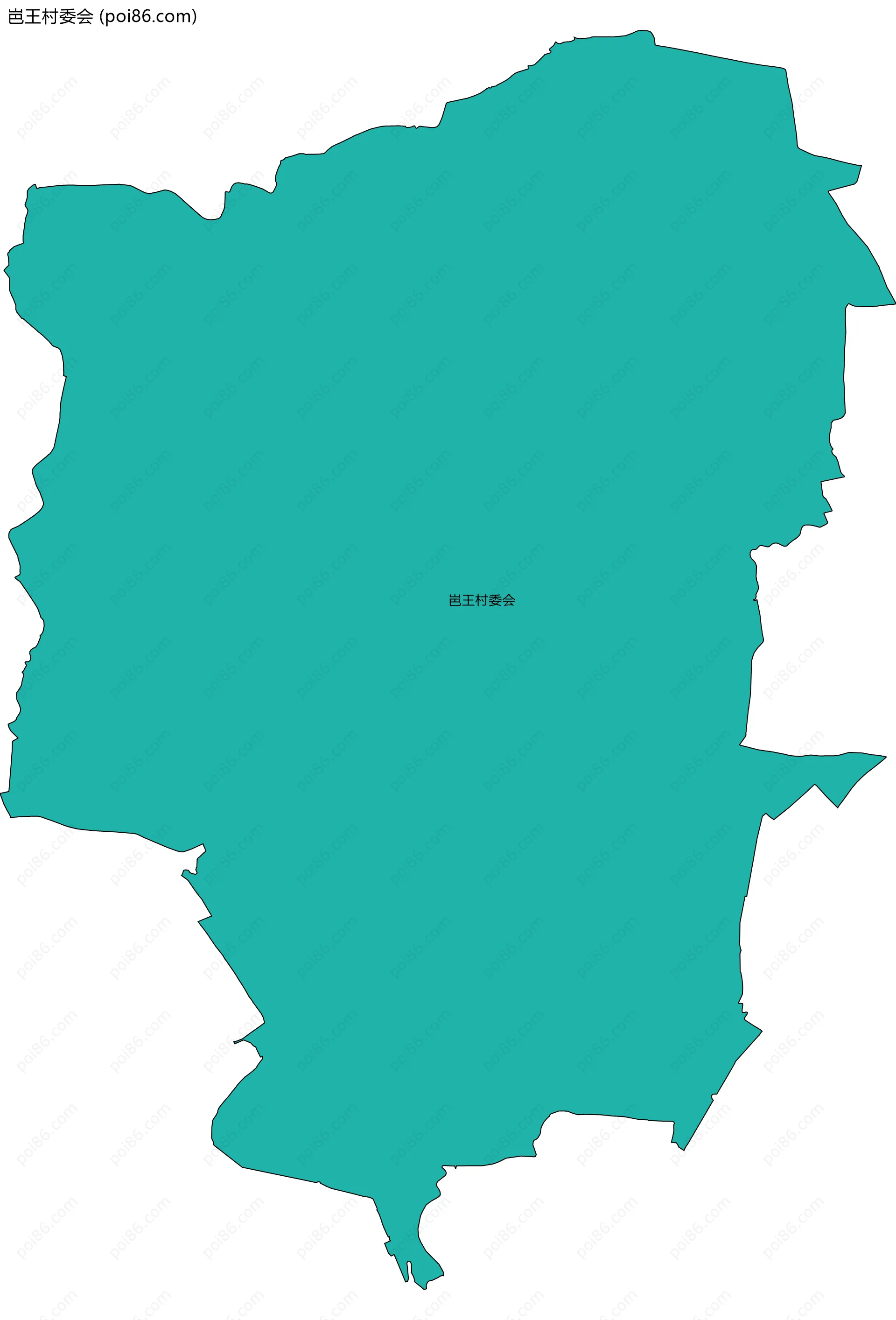 岜王村委会边界地图