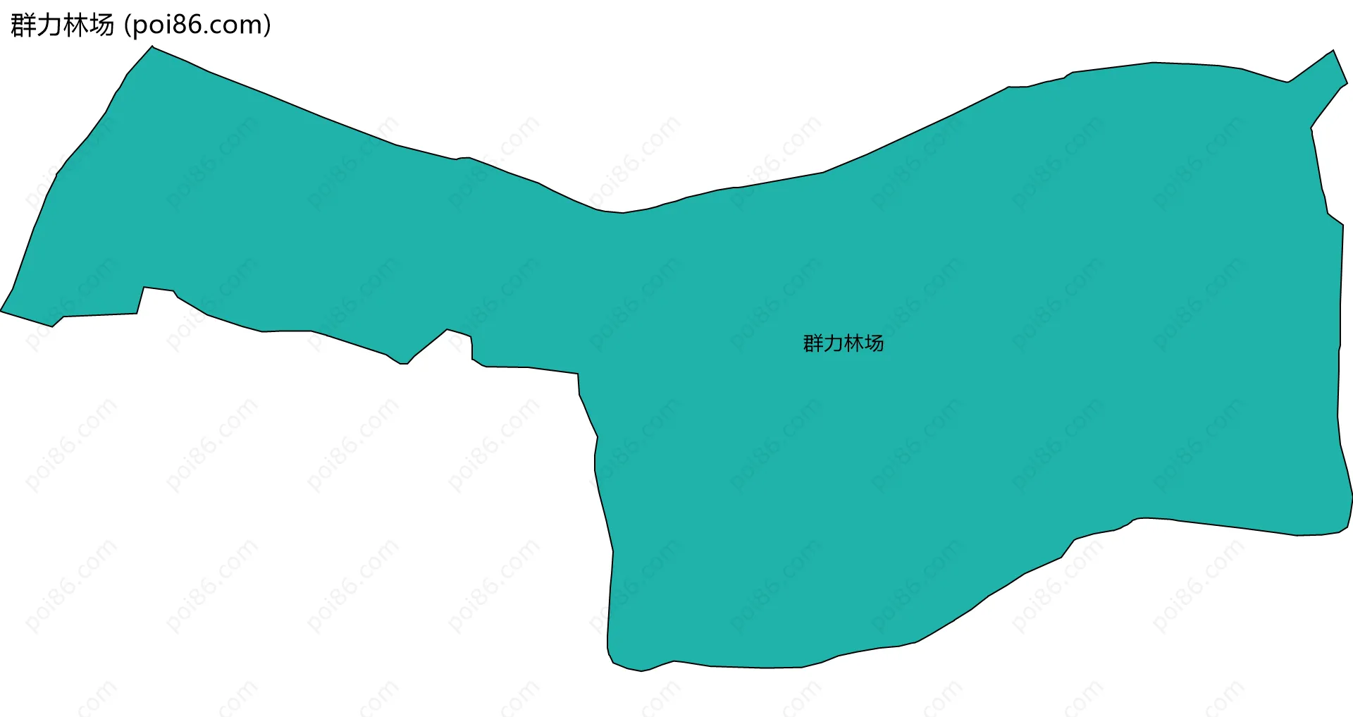 群力林场边界地图