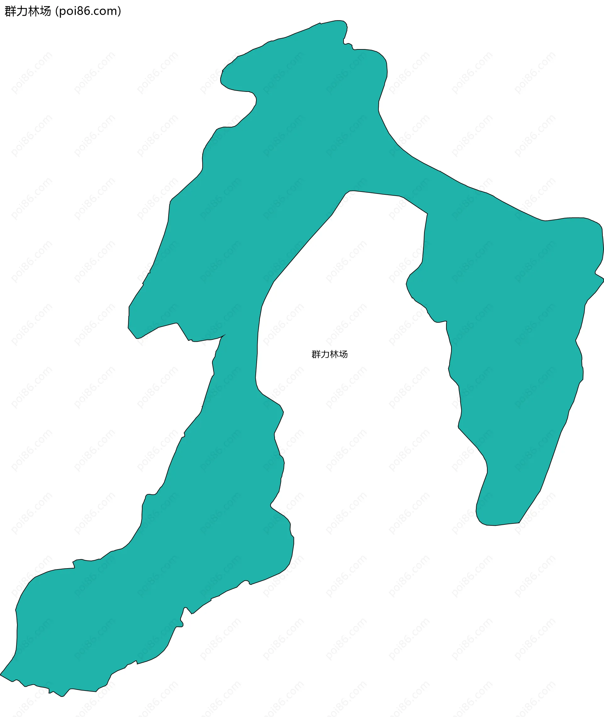 群力林场边界地图