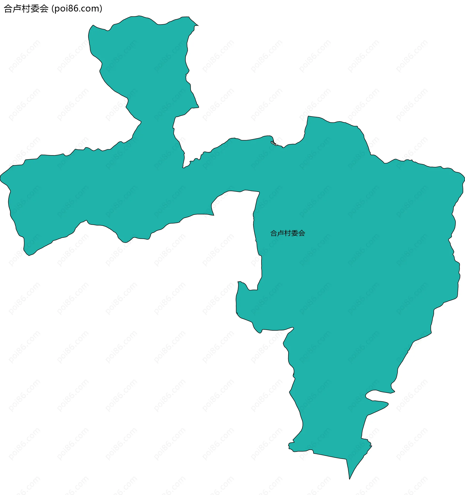 合卢村委会边界地图