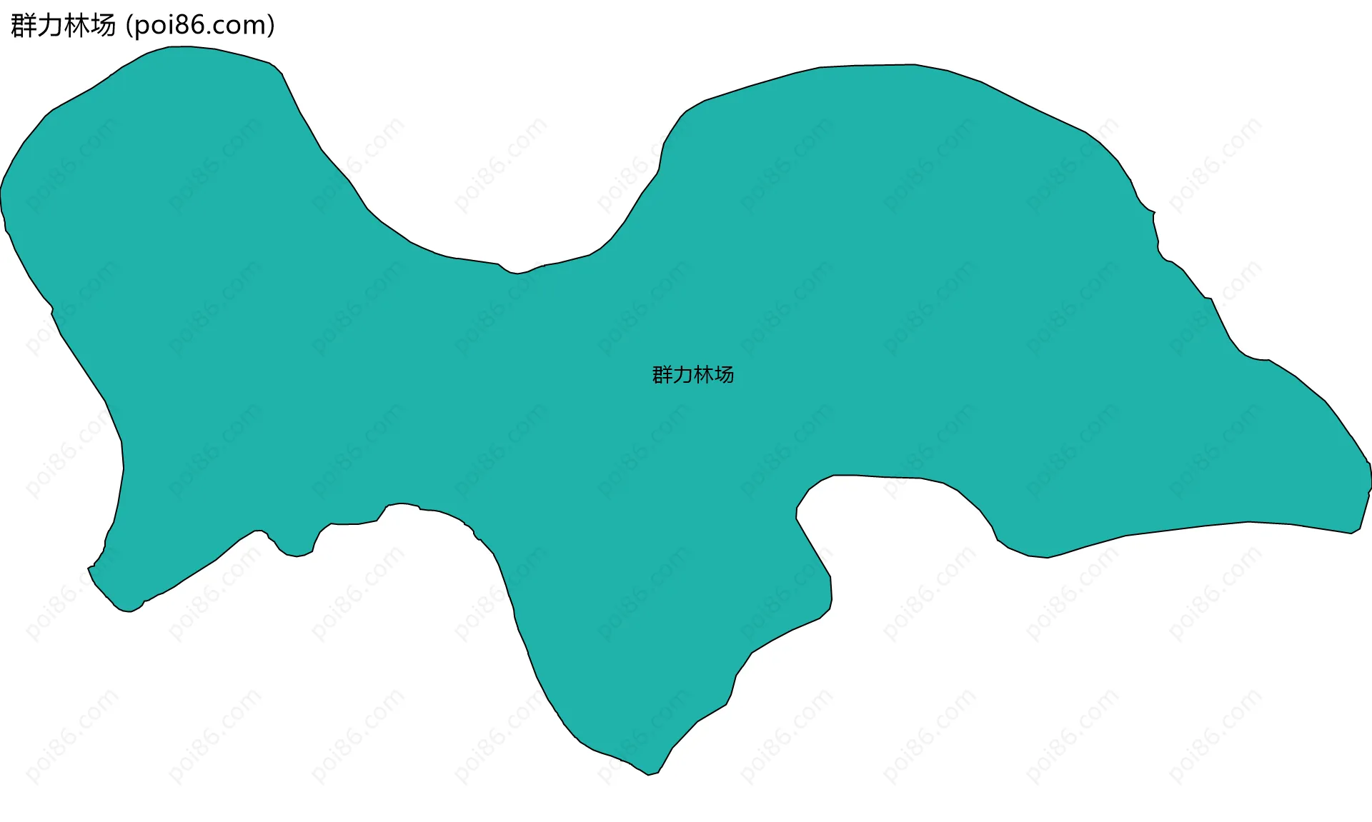 群力林场边界地图