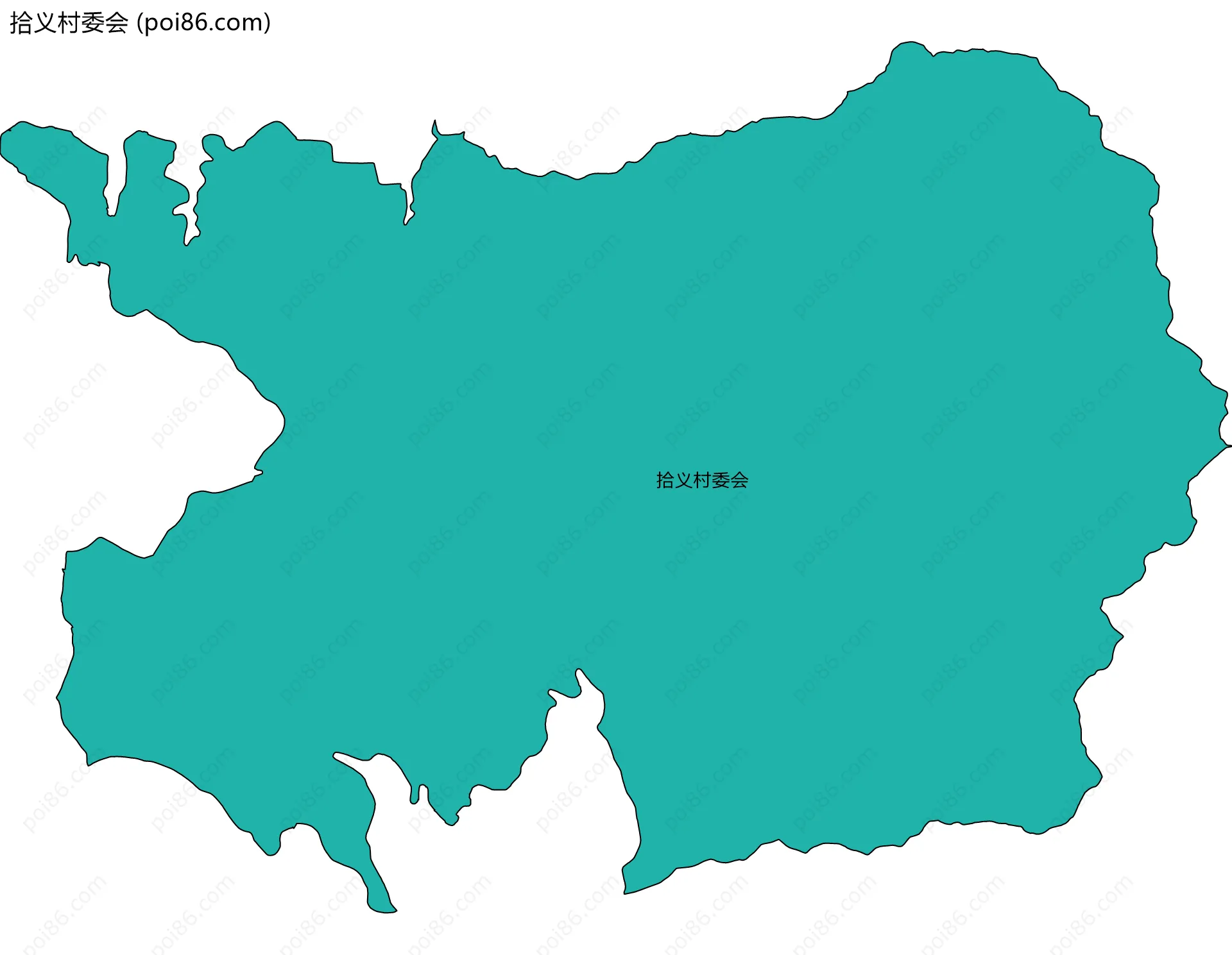 拾义村委会边界地图