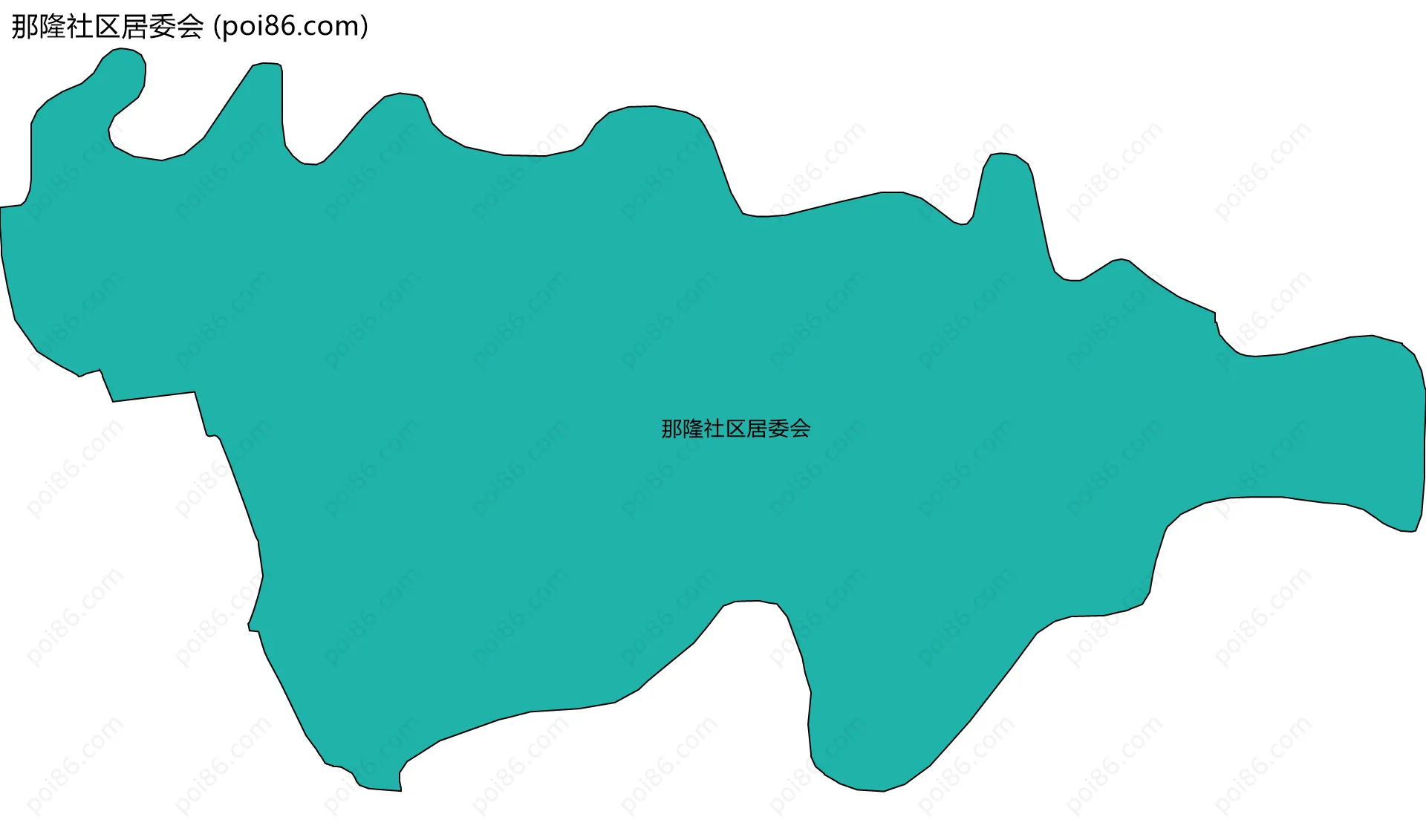 那隆社区居委会边界地图
