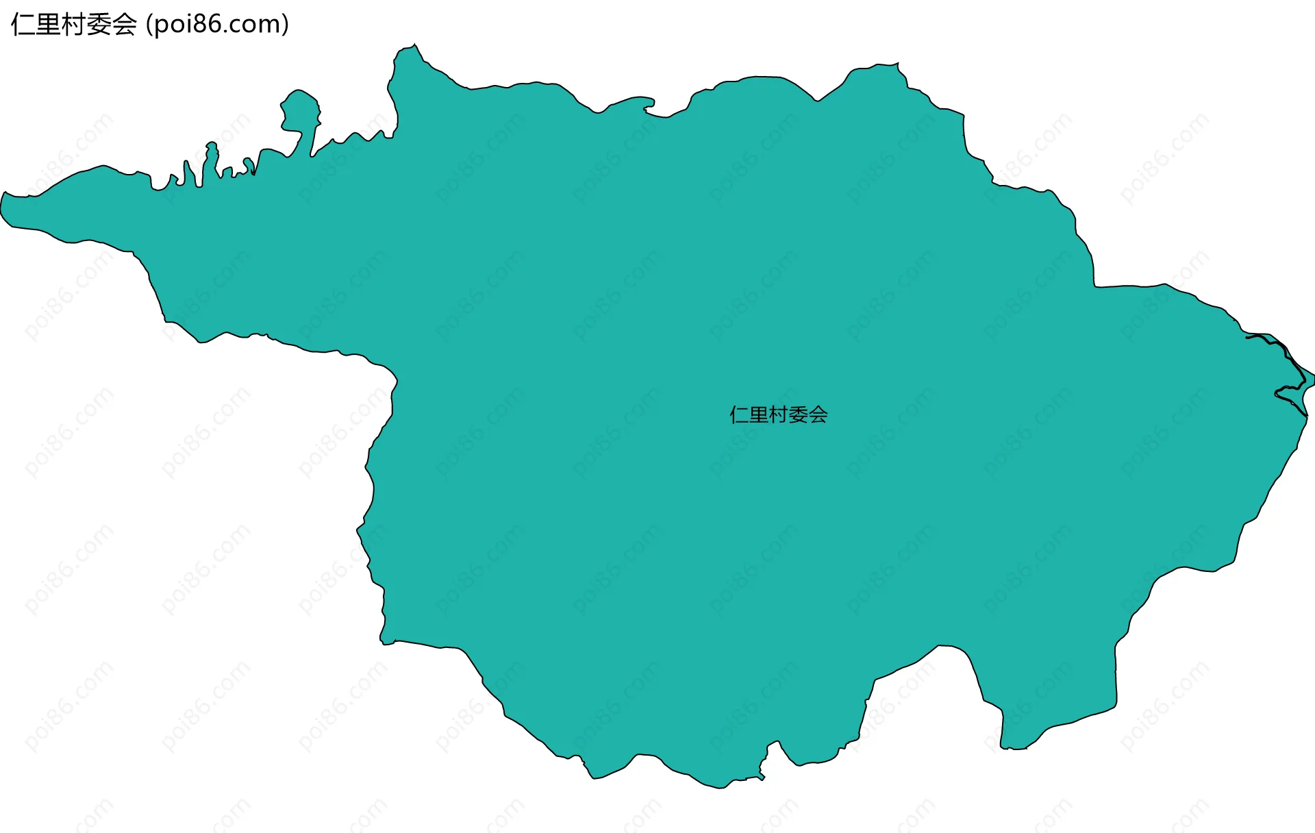 仁里村委会边界地图