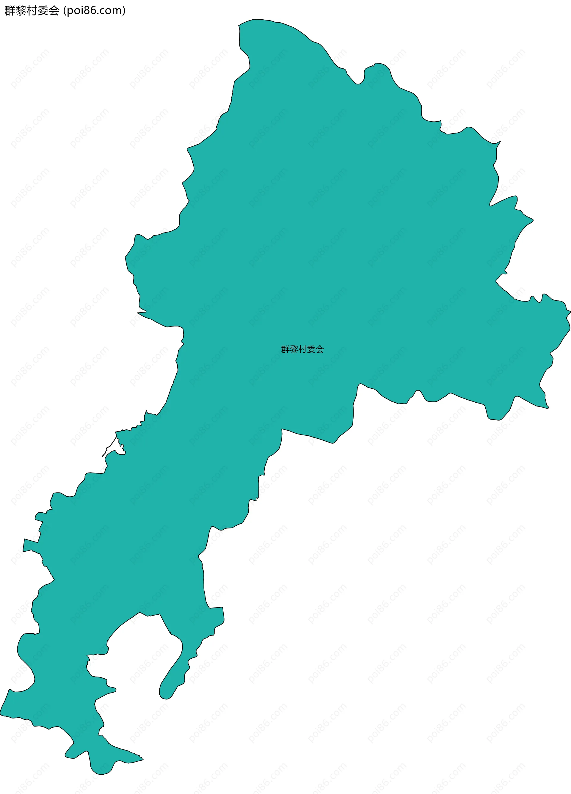 群黎村委会边界地图