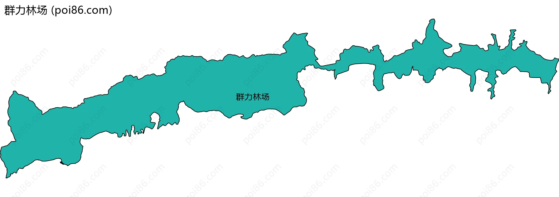 群力林场边界地图