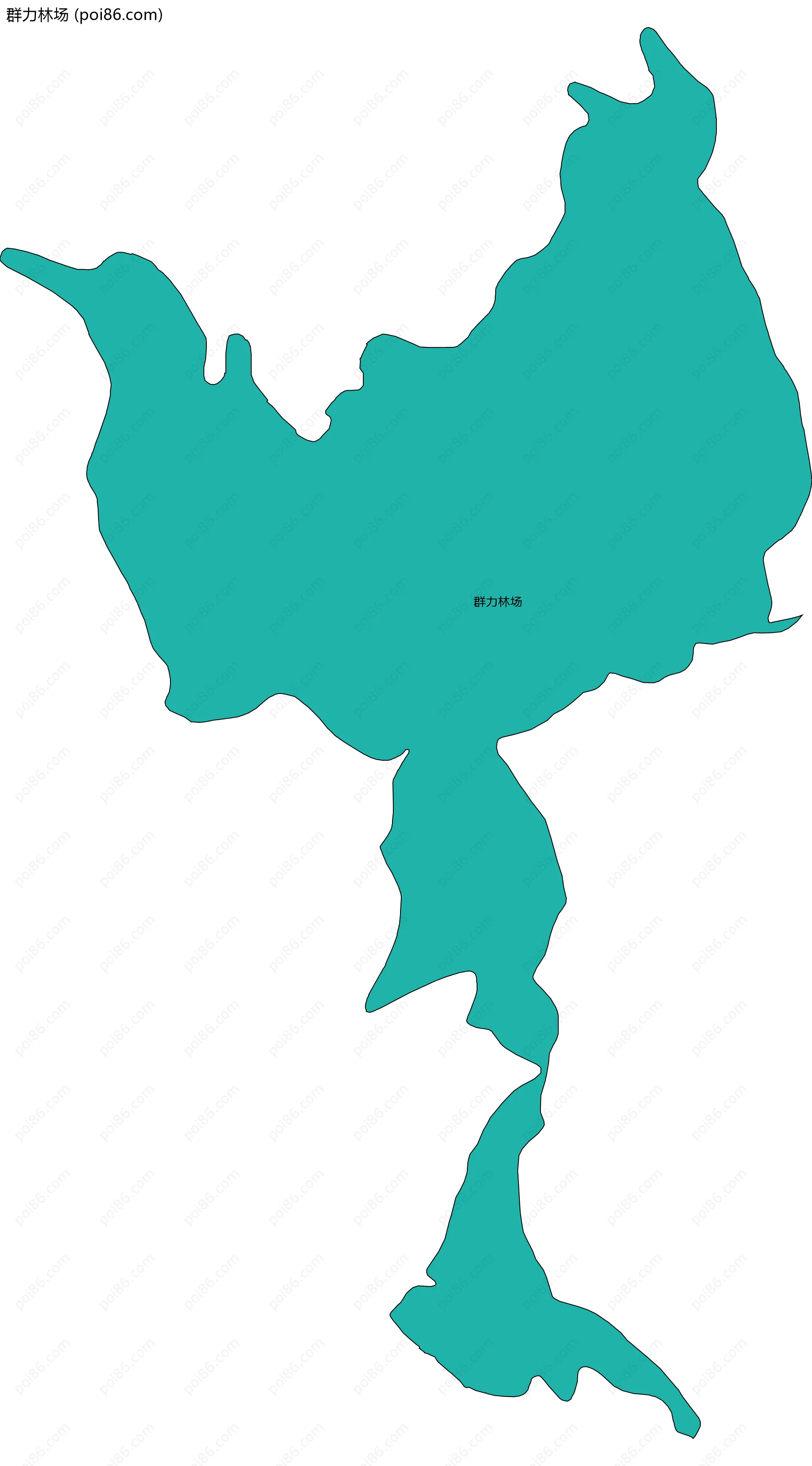 群力林场边界地图