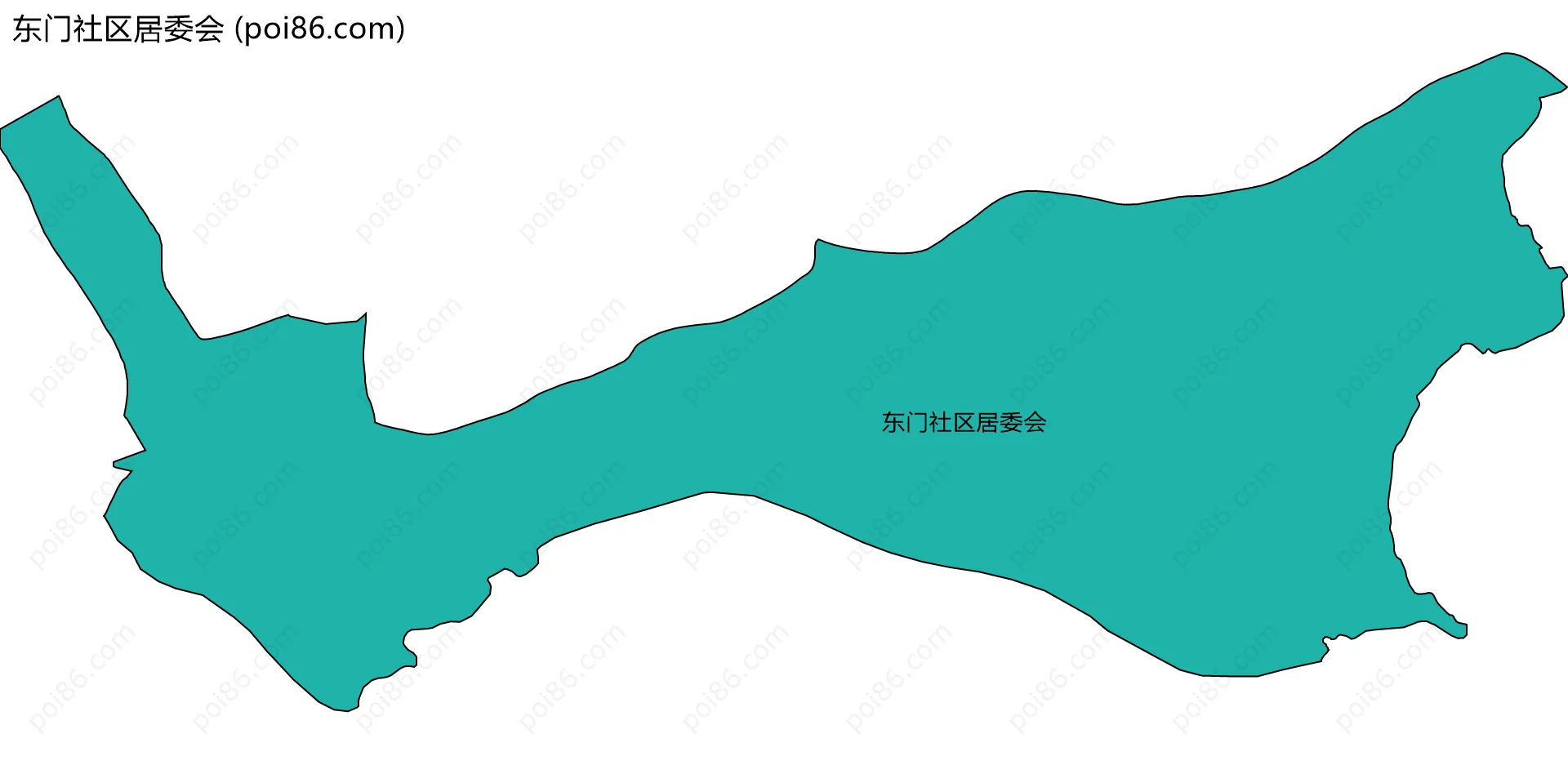 东门社区居委会边界地图