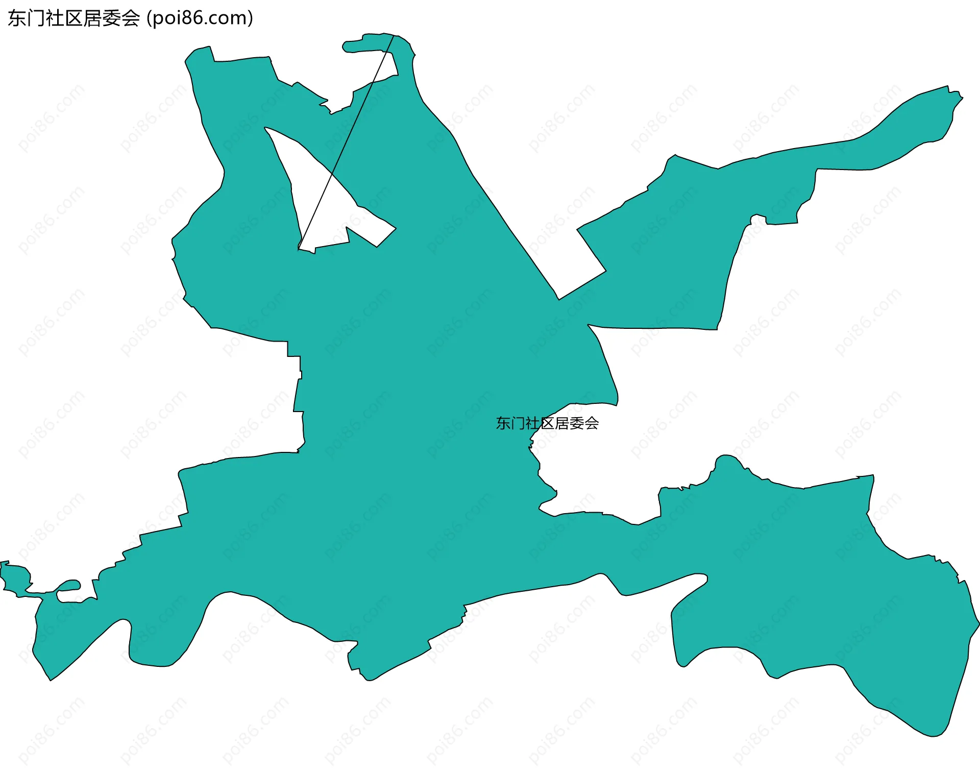 东门社区居委会边界地图