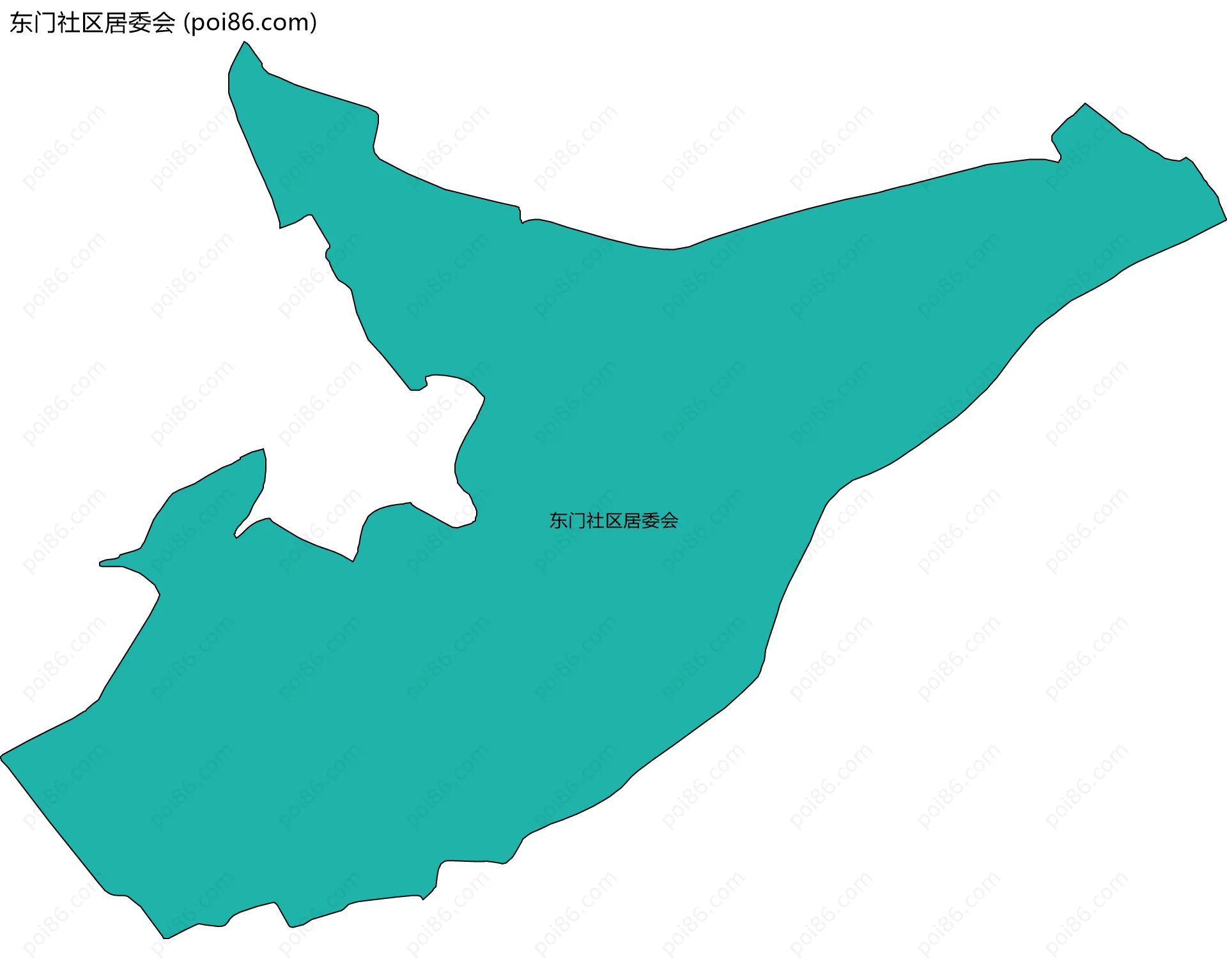 东门社区居委会边界地图