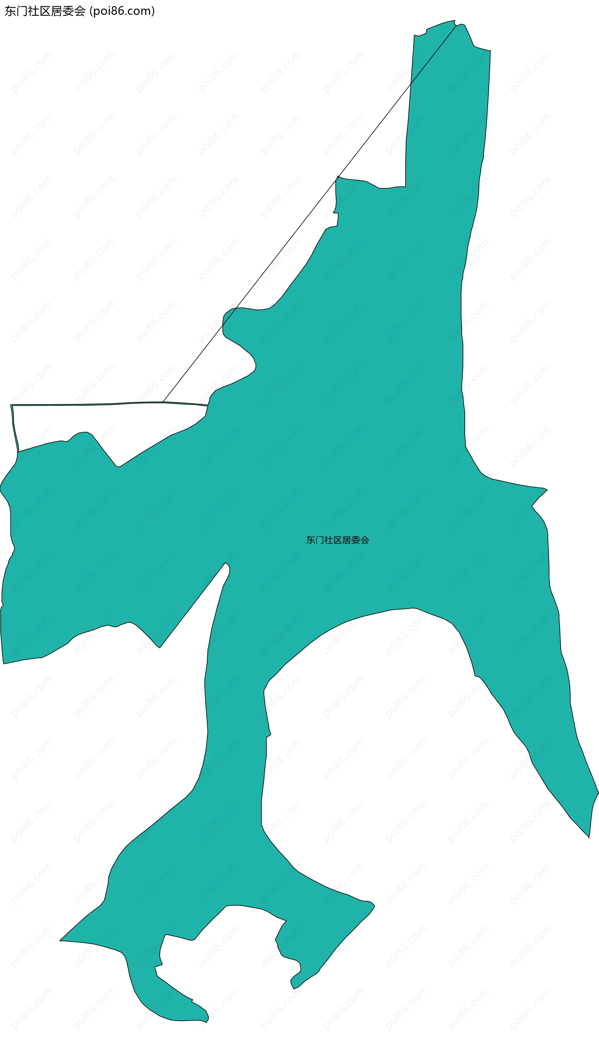 东门社区居委会边界地图