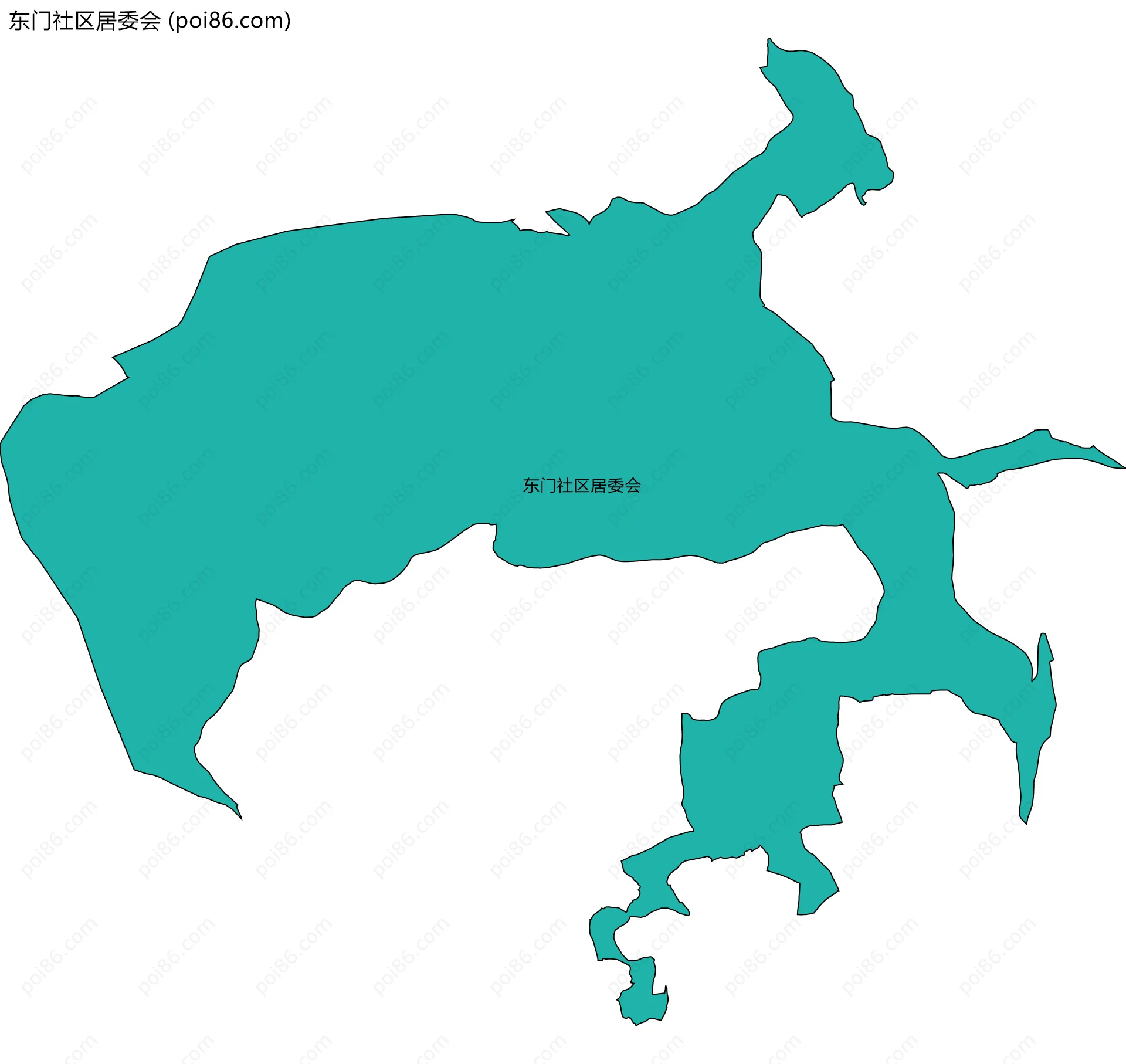 东门社区居委会边界地图
