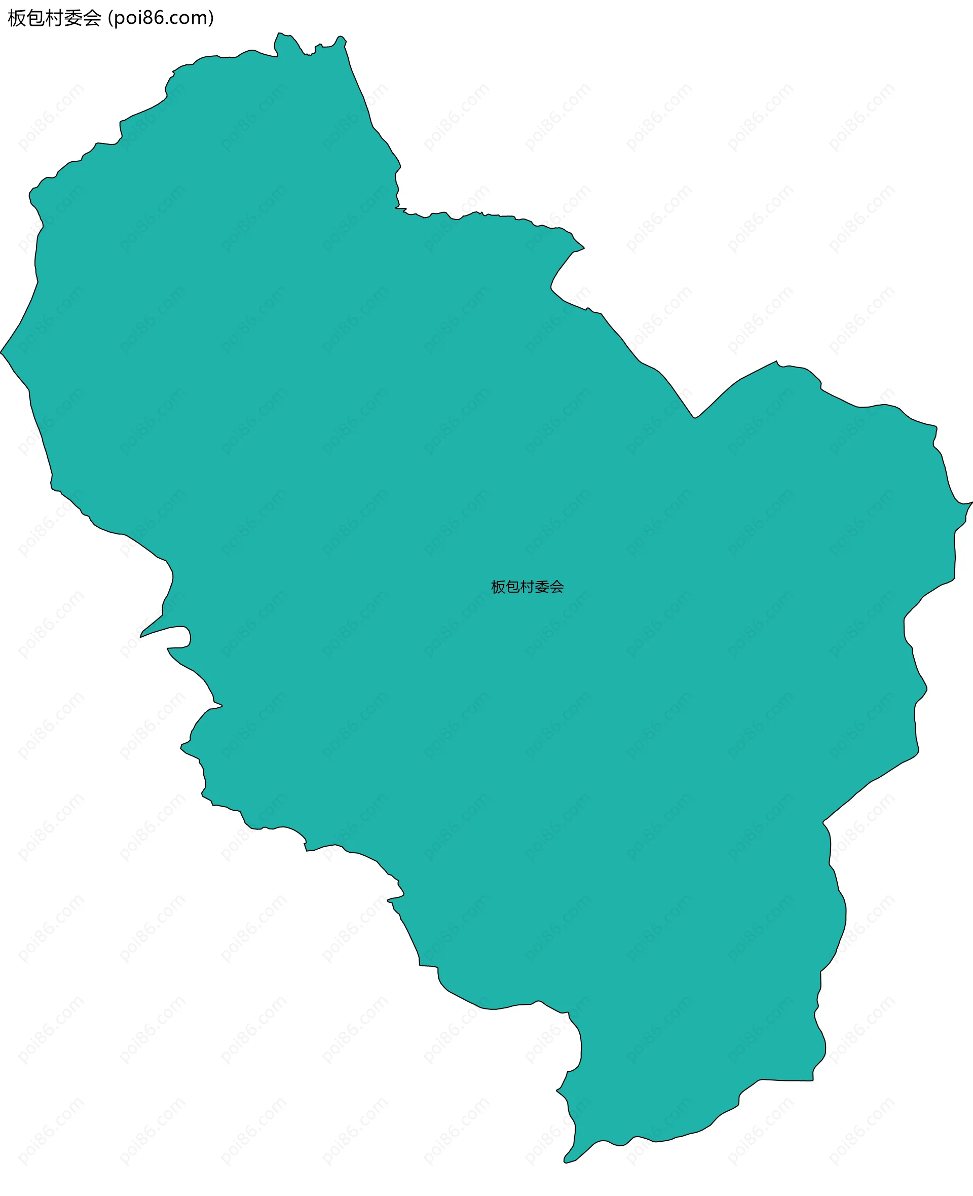 板包村委会边界地图