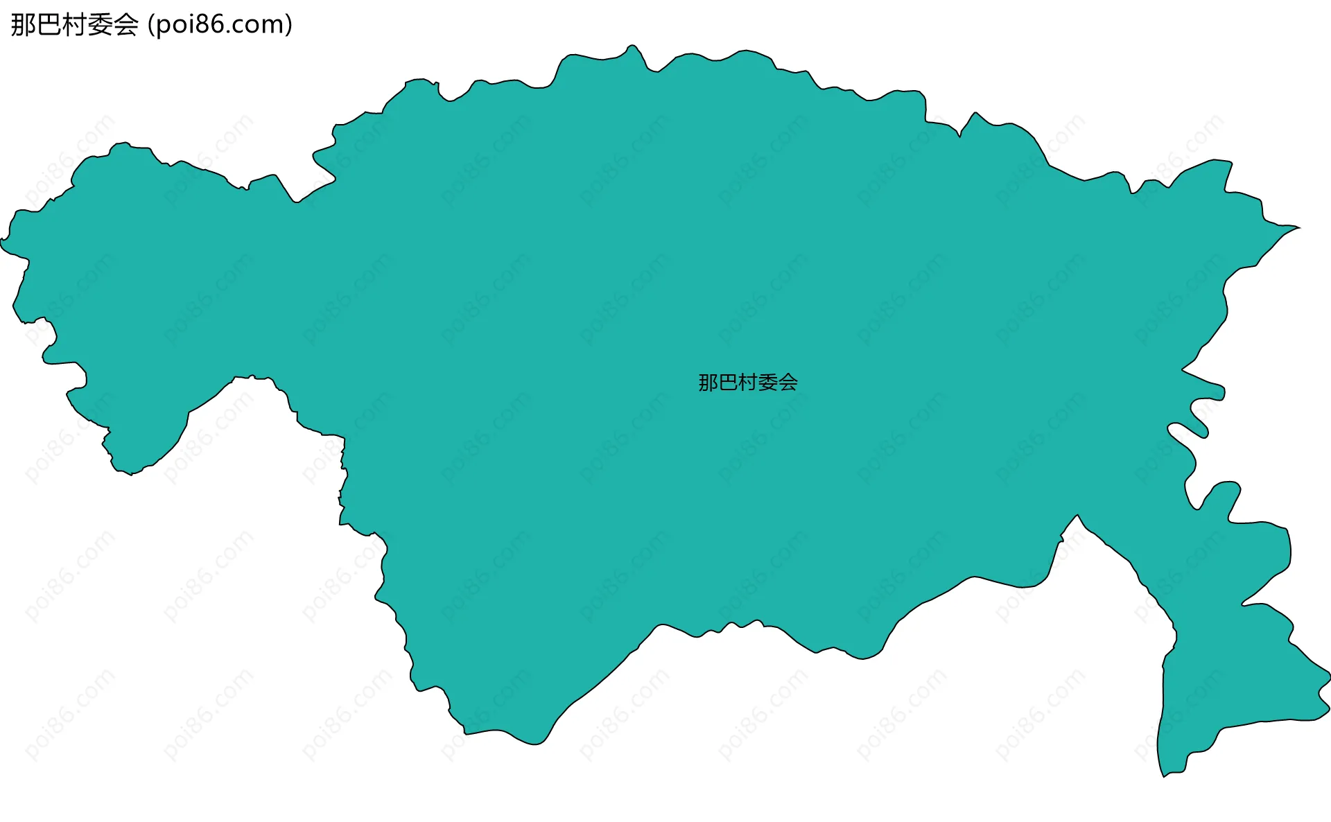 那巴村委会边界地图