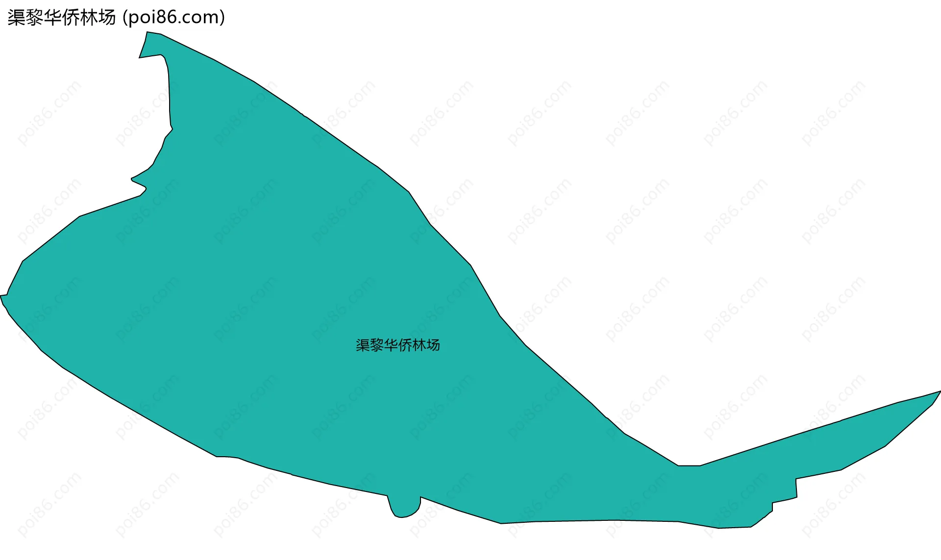 渠黎华侨林场边界地图