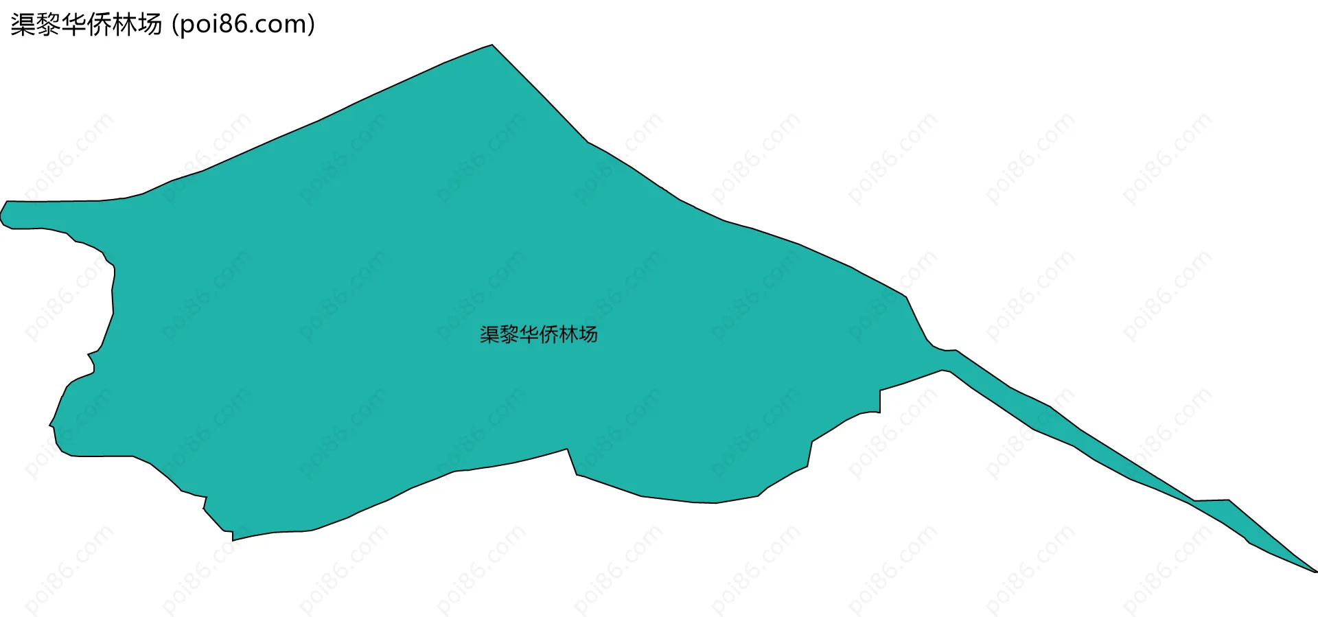渠黎华侨林场边界地图