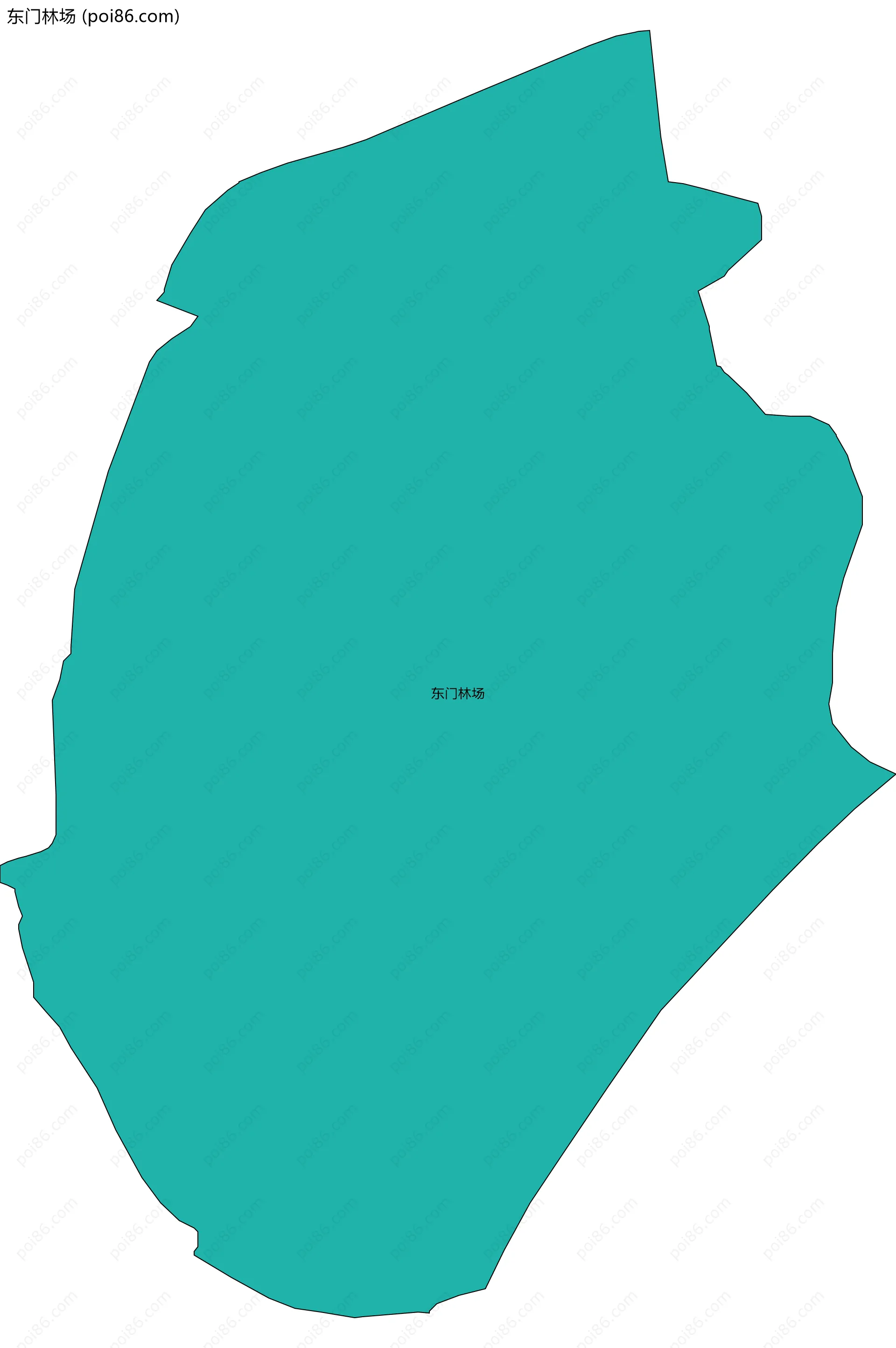 东门林场边界地图