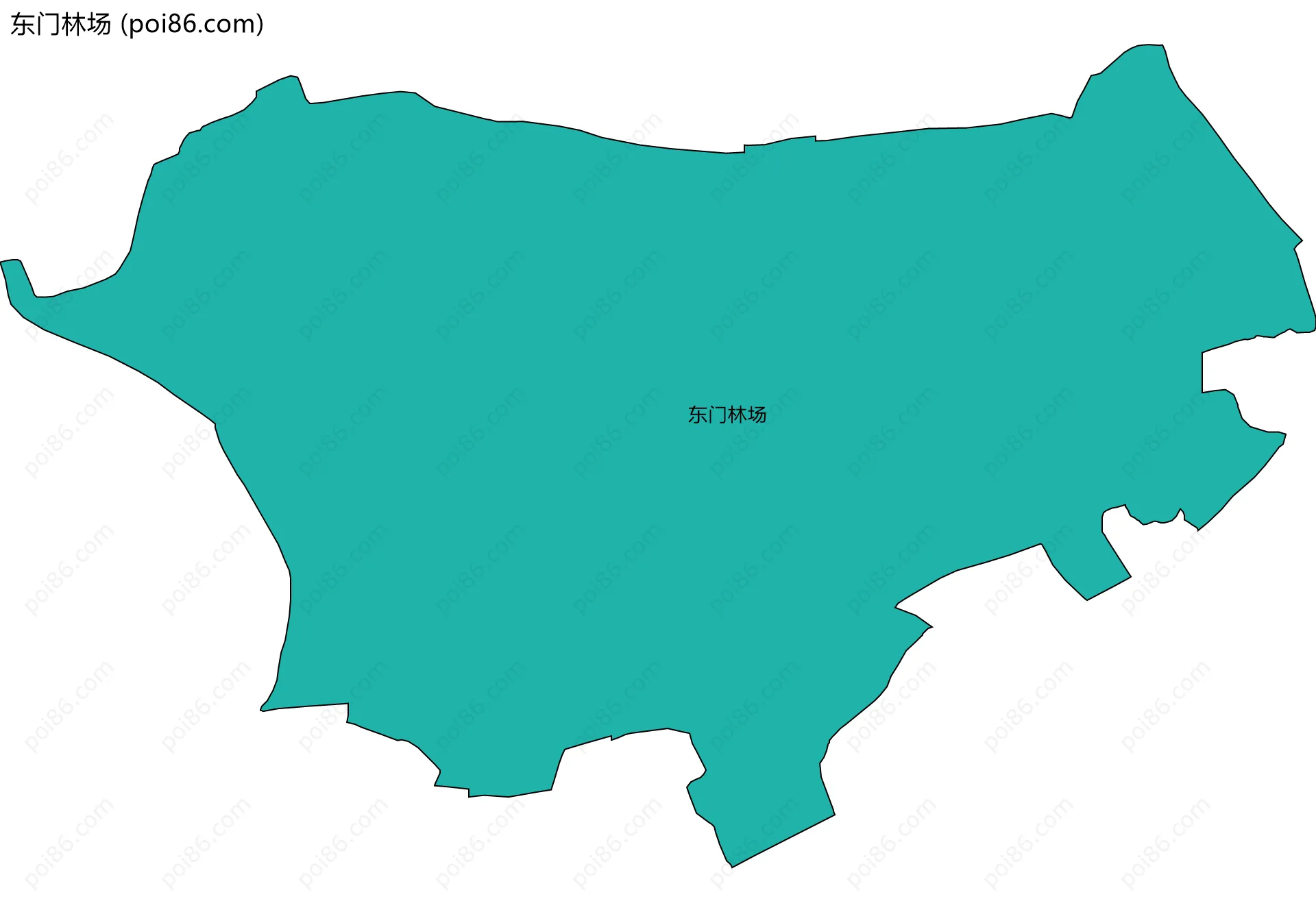 东门林场边界地图