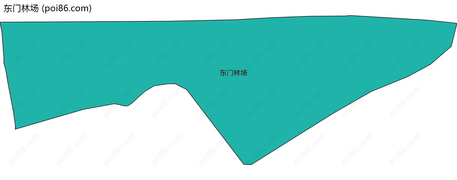 东门林场边界地图