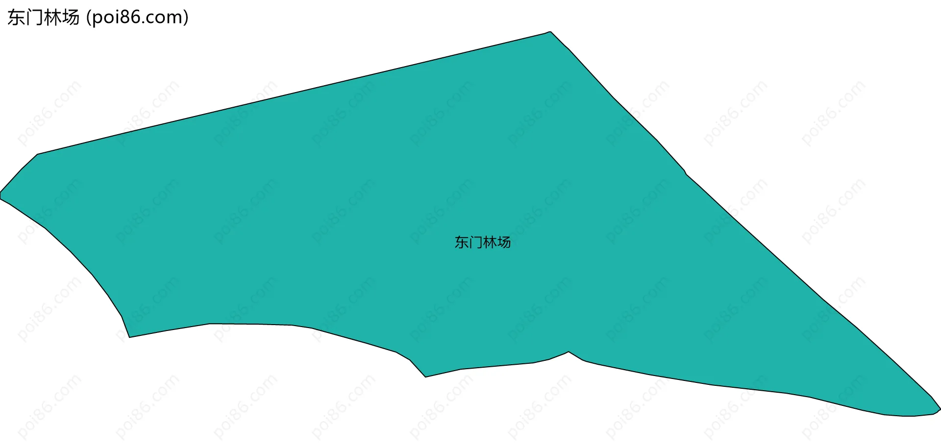东门林场边界地图