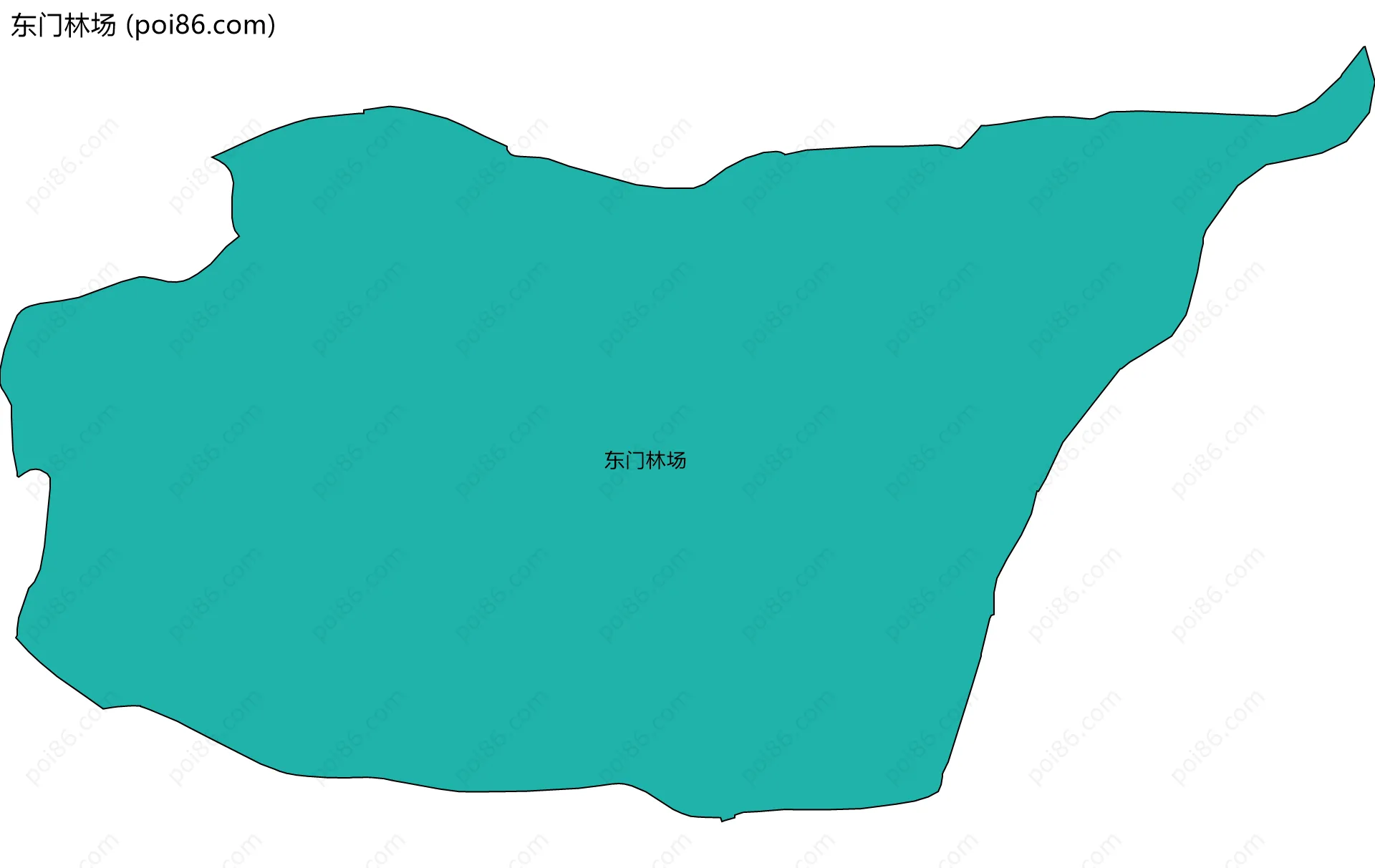 东门林场边界地图