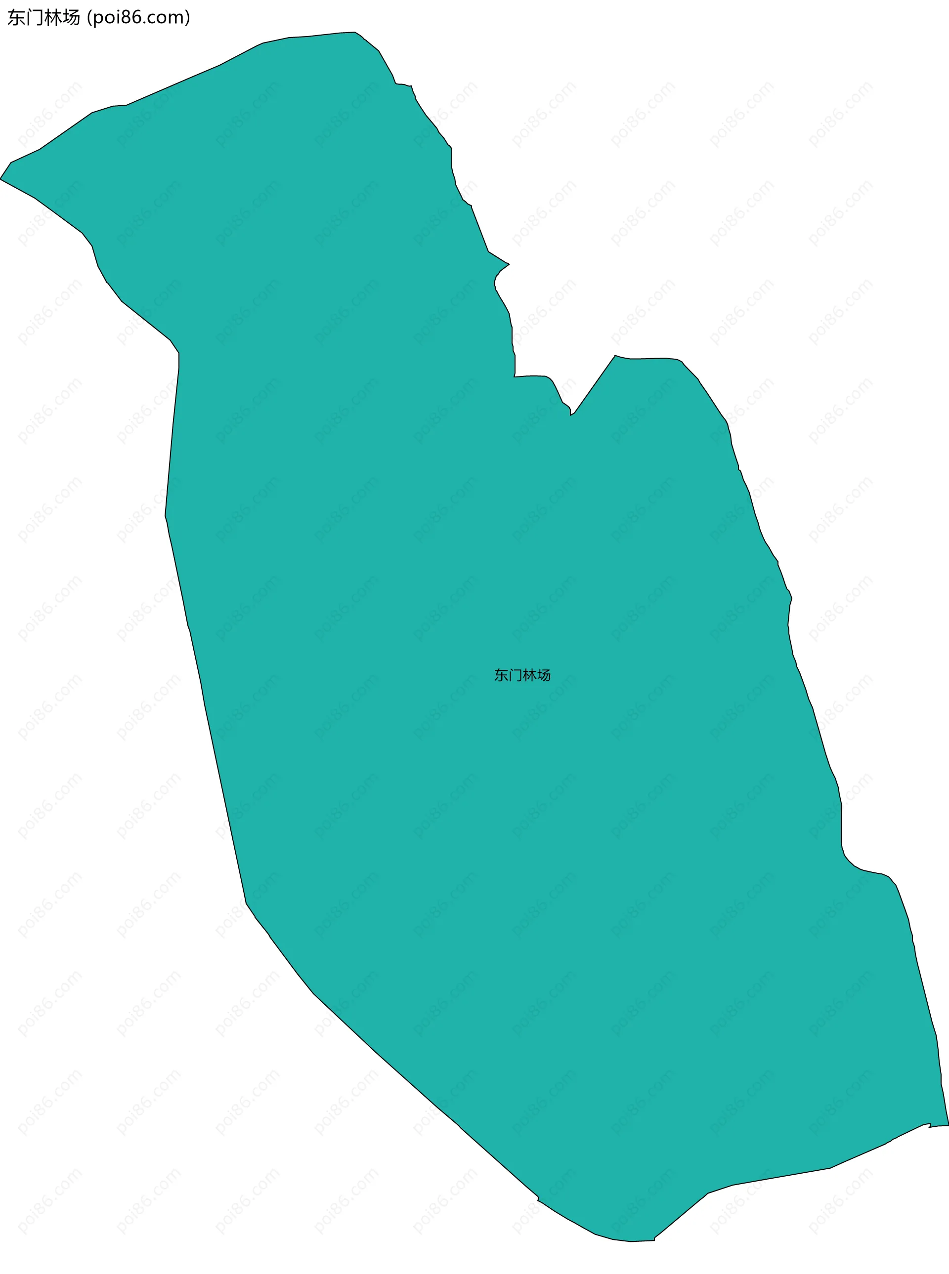 东门林场边界地图
