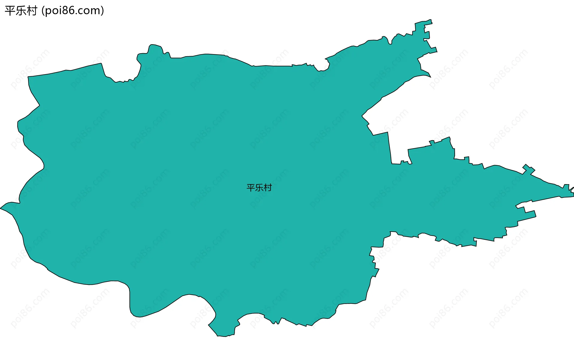 平乐村边界地图