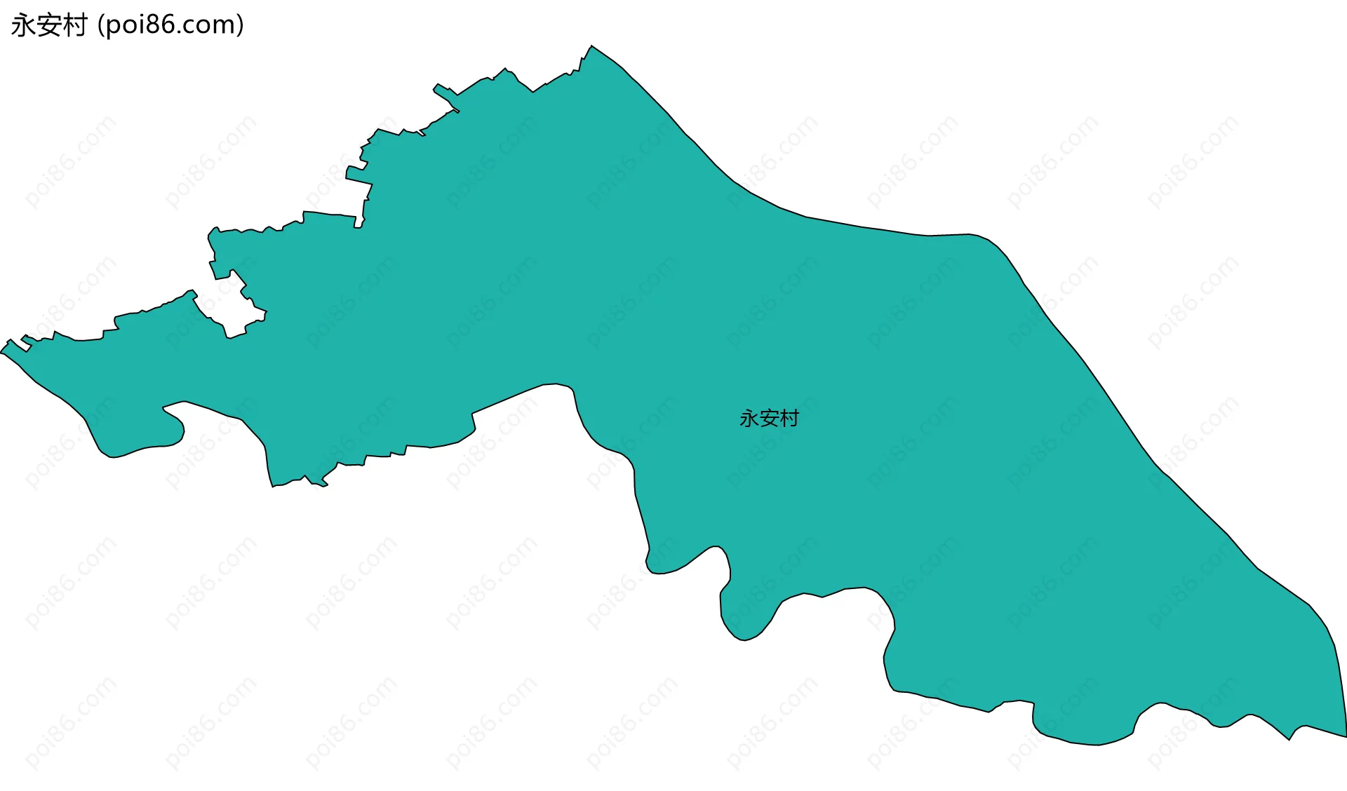 永安村边界地图