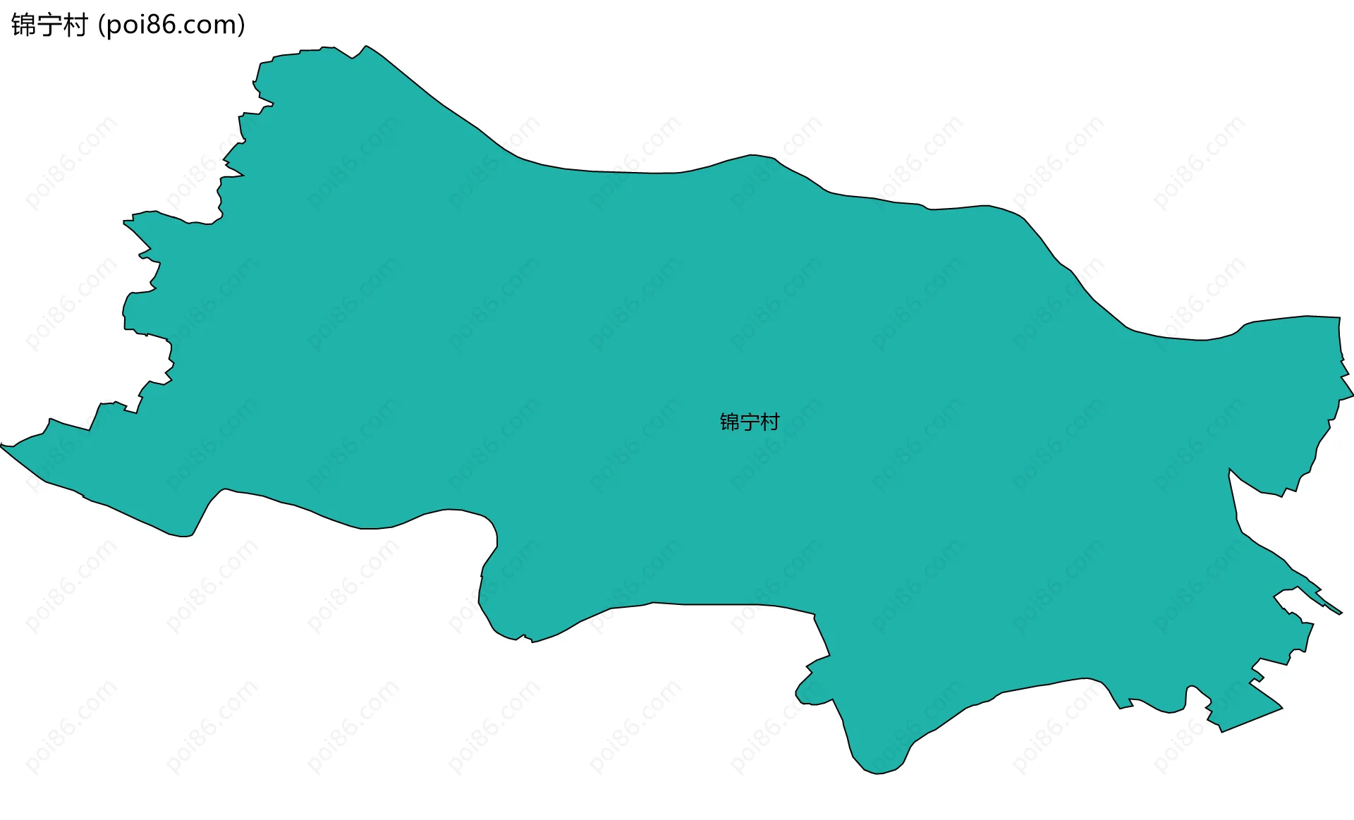 锦宁村边界地图