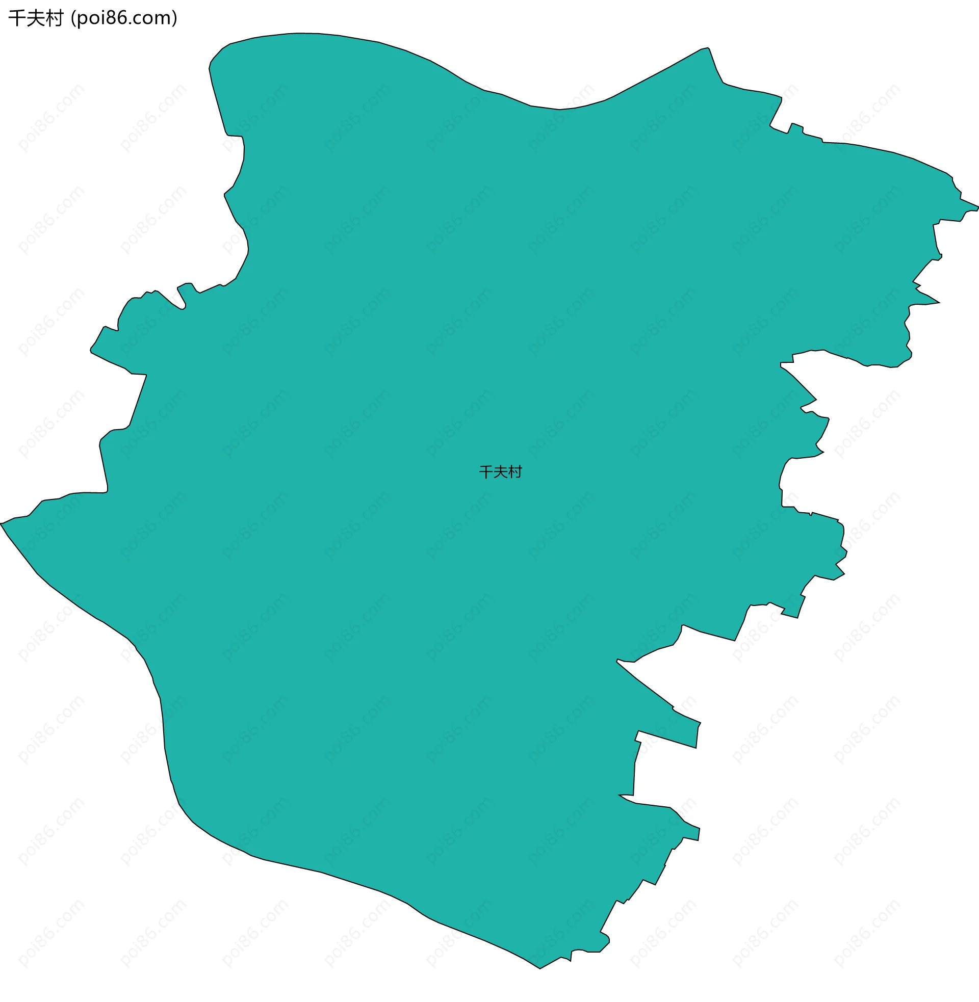 千夫村边界地图