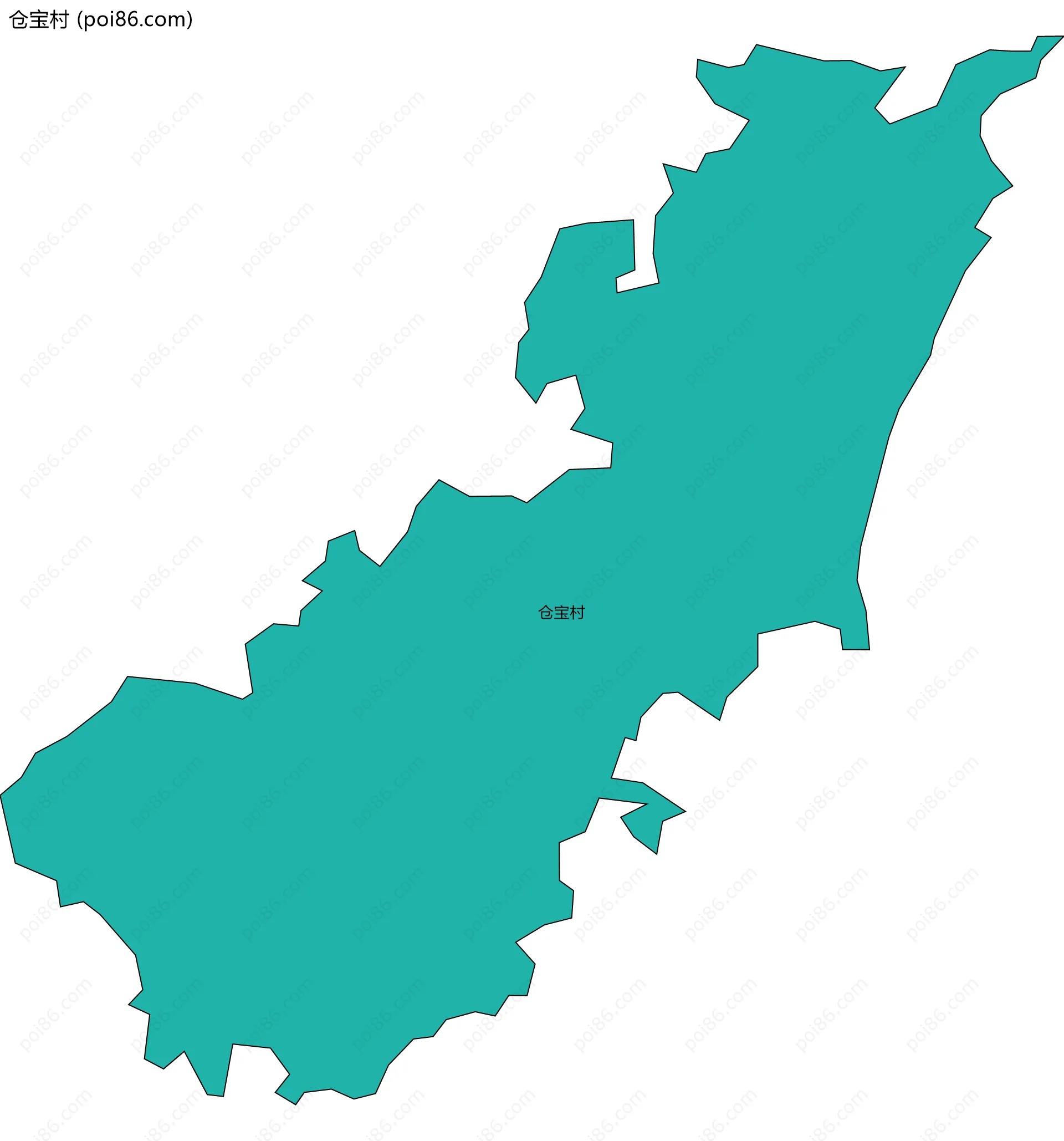 仓宝村边界地图